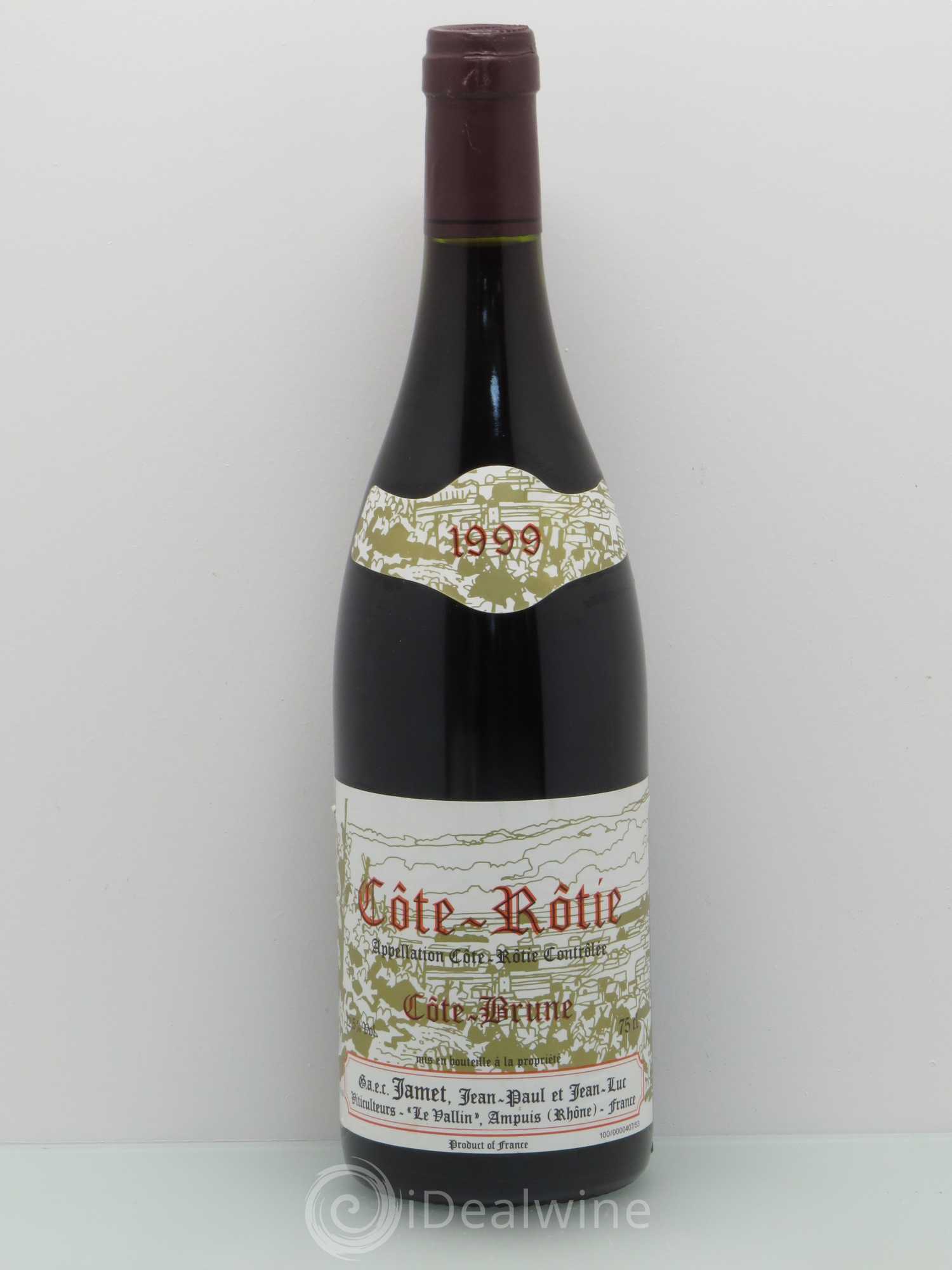 Côte-Rôtie Côte Brune Jamet (Domaine) 1999 - Lot de 1 bouteille - 0