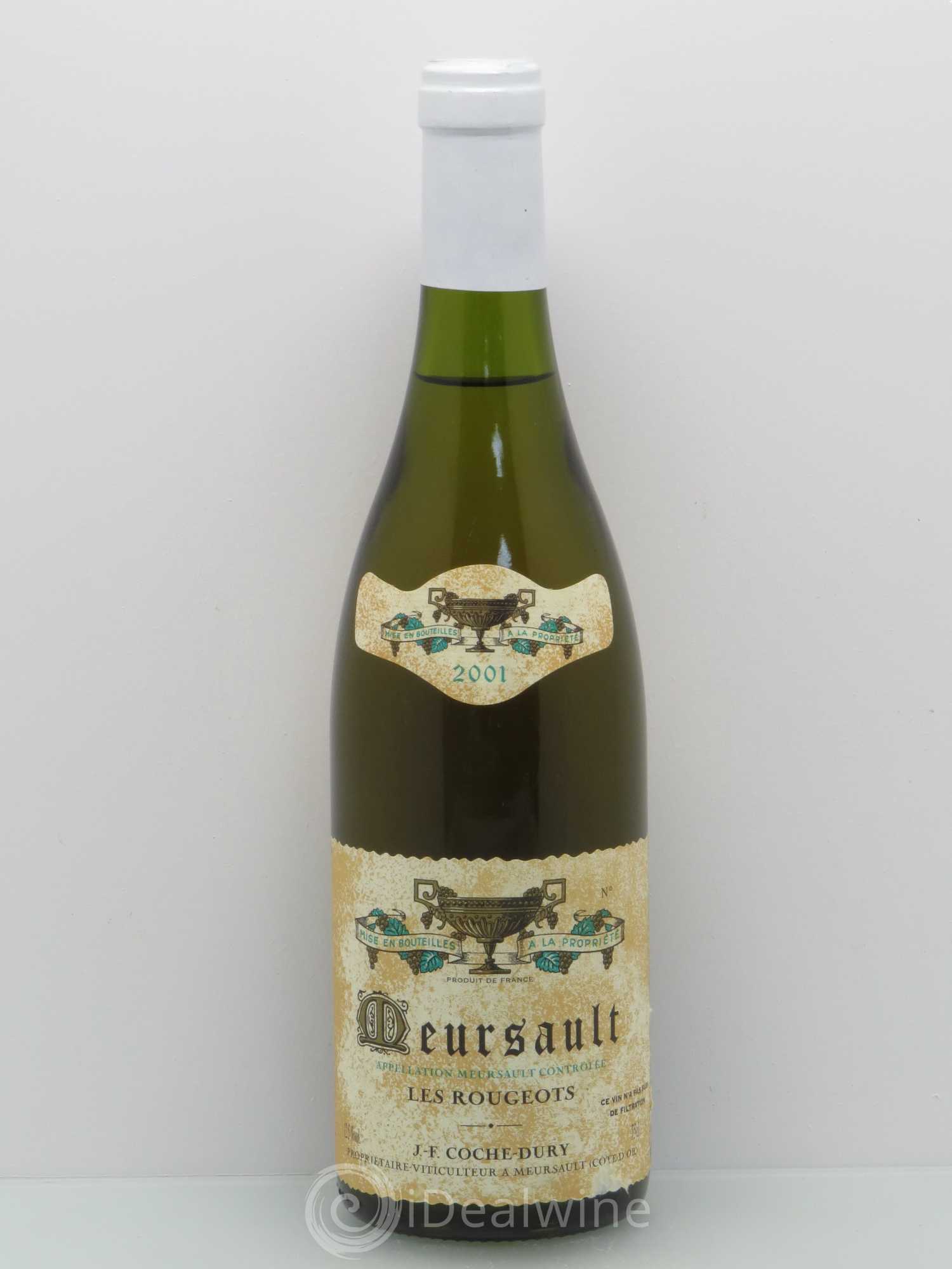 Meursault Les Rougeots Coche Dury (Domaine) 2001 - Lot de 1 bouteille - 0