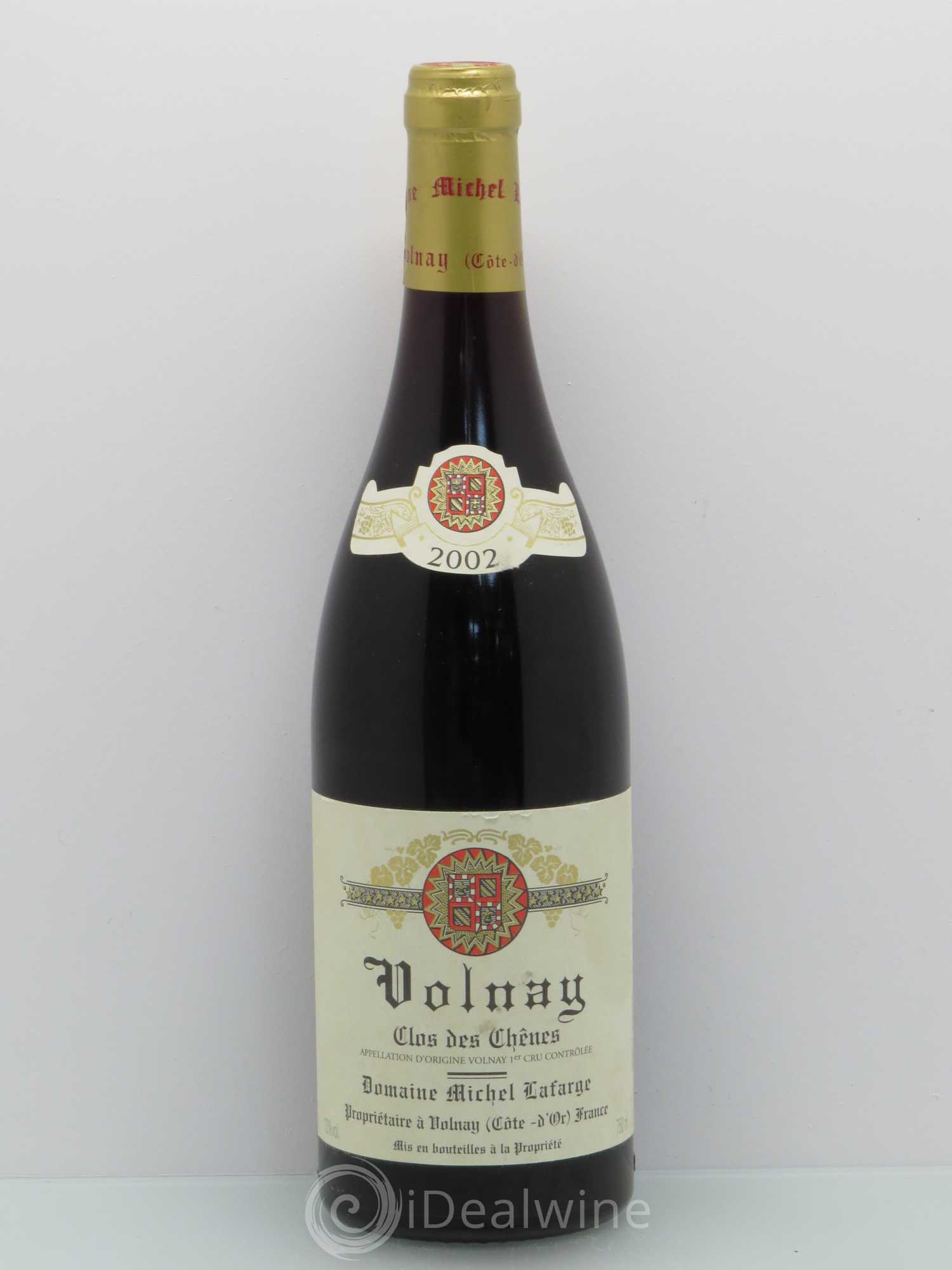 Volnay 1er Cru Clos des Chênes Lafarge (Domaine) 2002 - Lot de 1 bouteille - 0