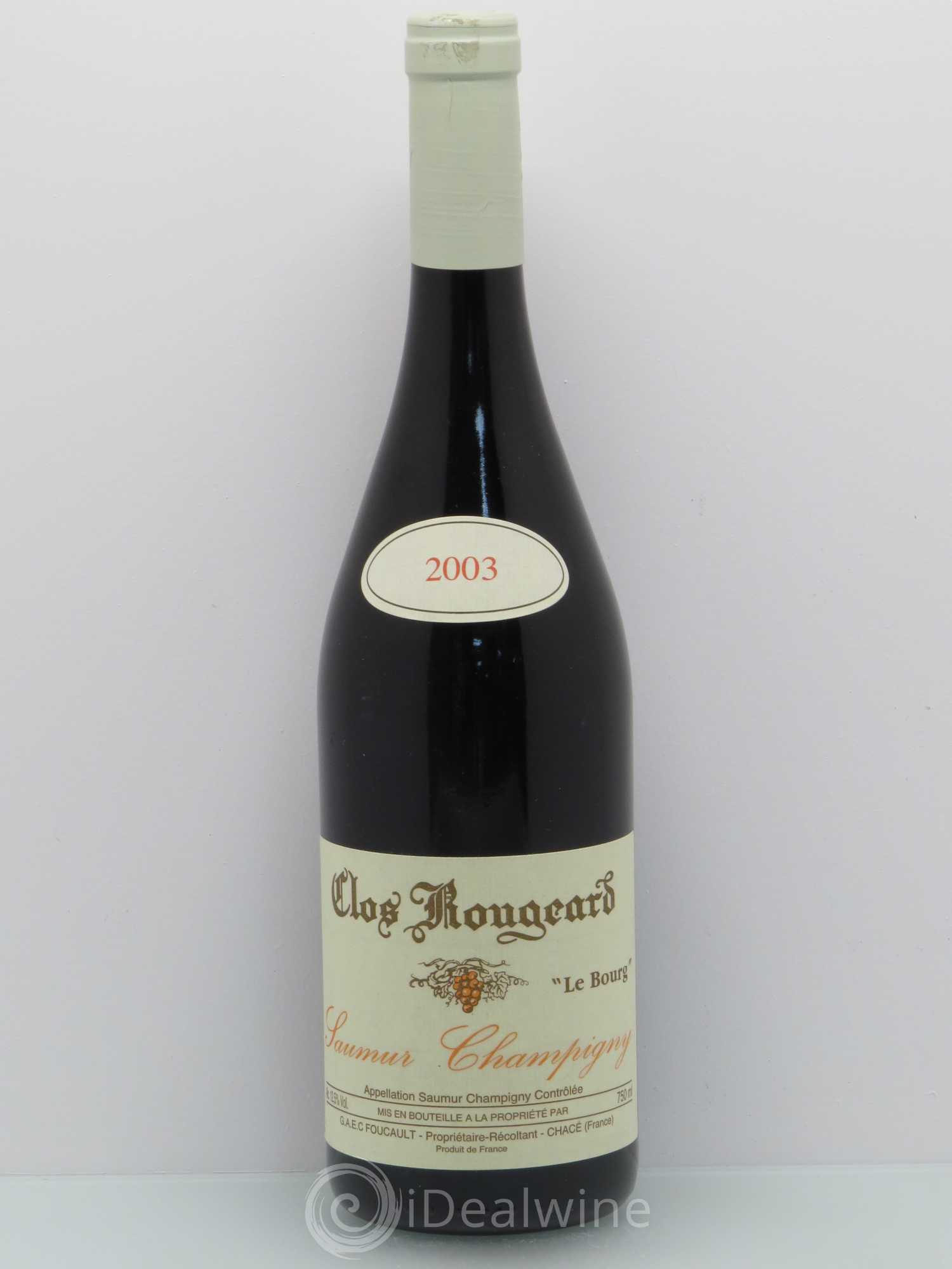 Saumur-Champigny Le Bourg Clos Rougeard 2003 - Lot de 1 bouteille - 0