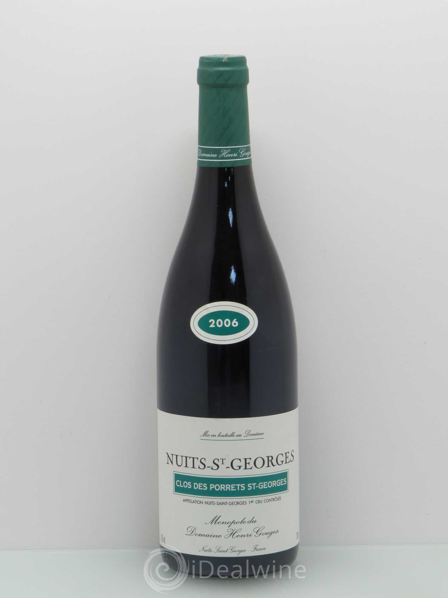 Nuits-Saint-Georges 1er Cru Clos des Porrets St Georges Henri Gouges 2006 - Lot de 1 bouteille - 0