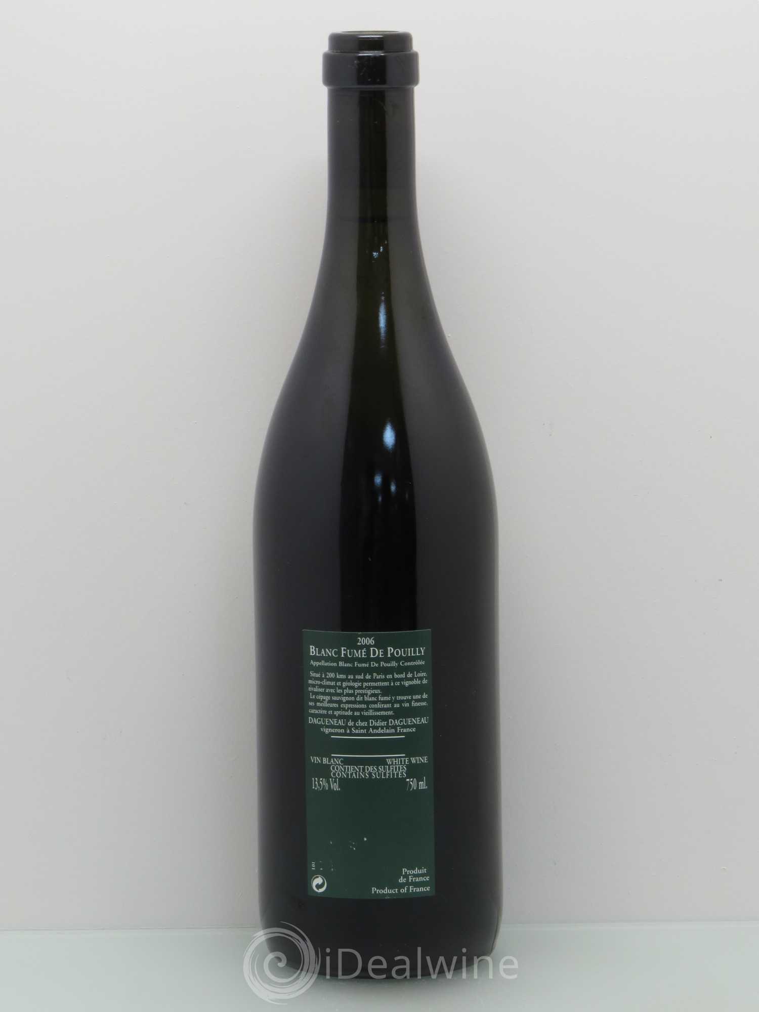 Vin de France (anciennement Pouilly-Fumé) Silex Dagueneau (Domaine Didier - Louis-Benjamin) 2006 - Lot de 1 bouteille - 1