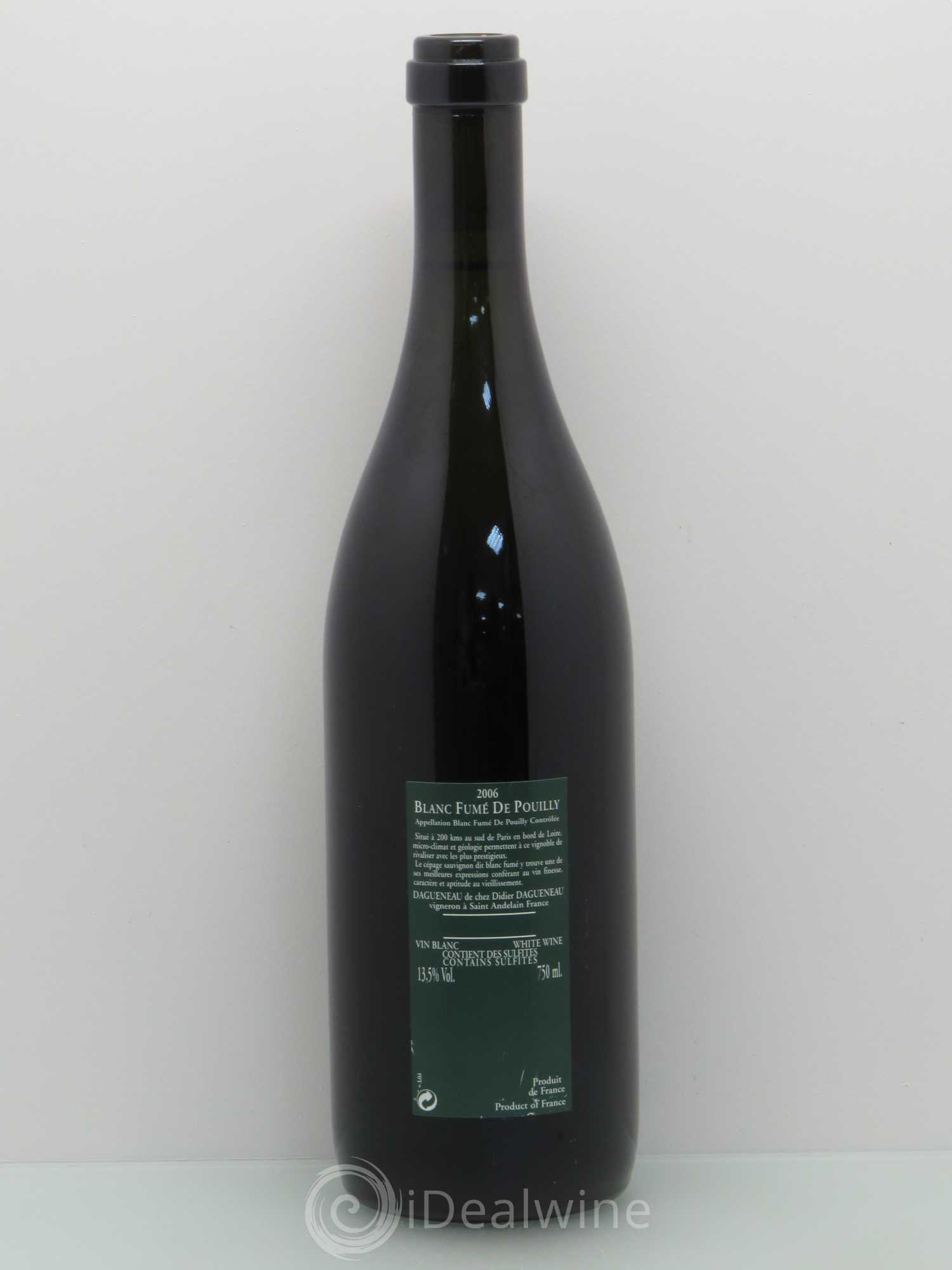Vin de France (anciennement Pouilly-Fumé) Silex Dagueneau (Domaine Didier - Louis-Benjamin) 2006 - Lot de 1 bouteille - 1