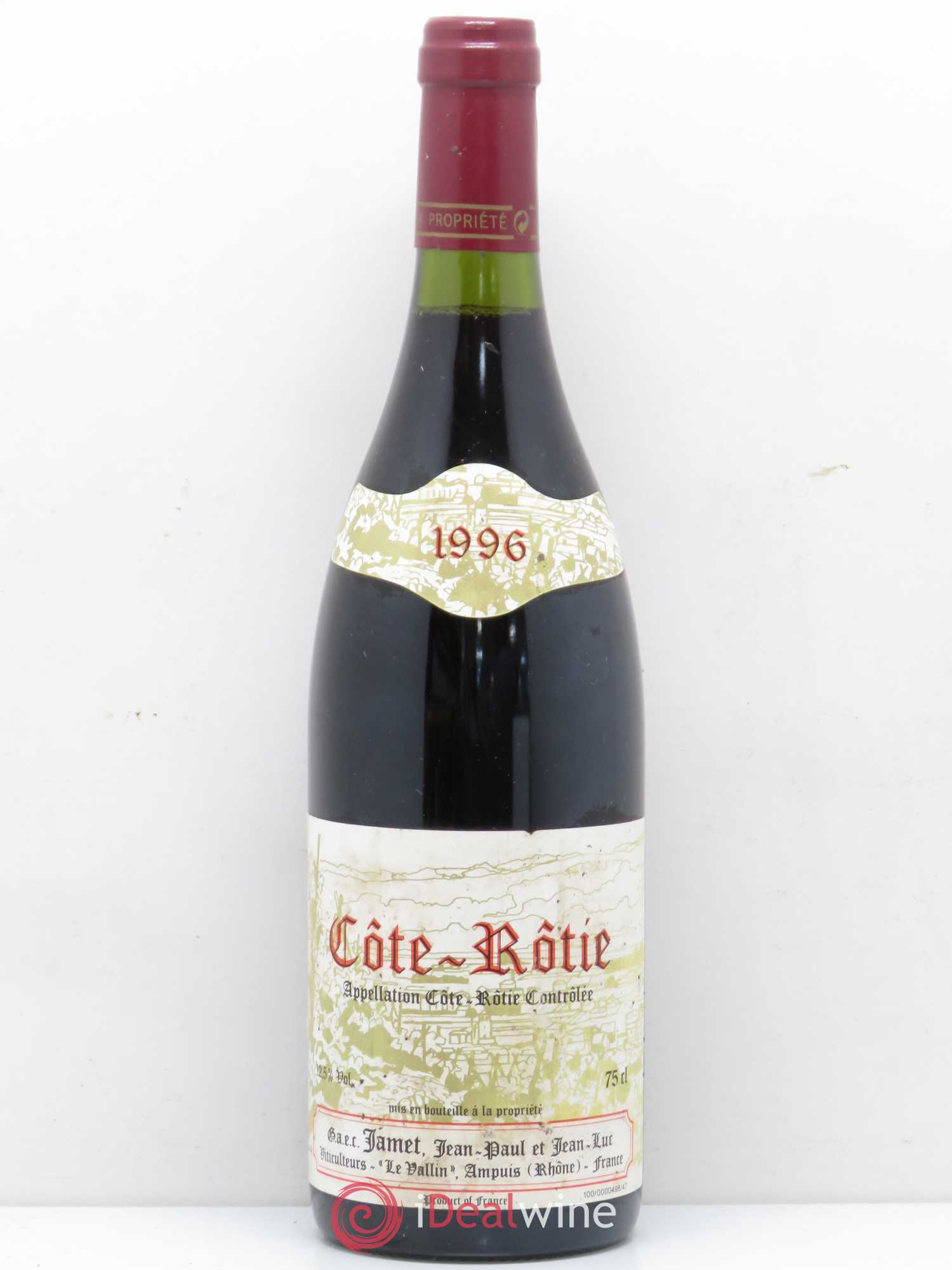 Côte-Rôtie Jamet (Domaine) 1996 - Lot de 1 bouteille - 0