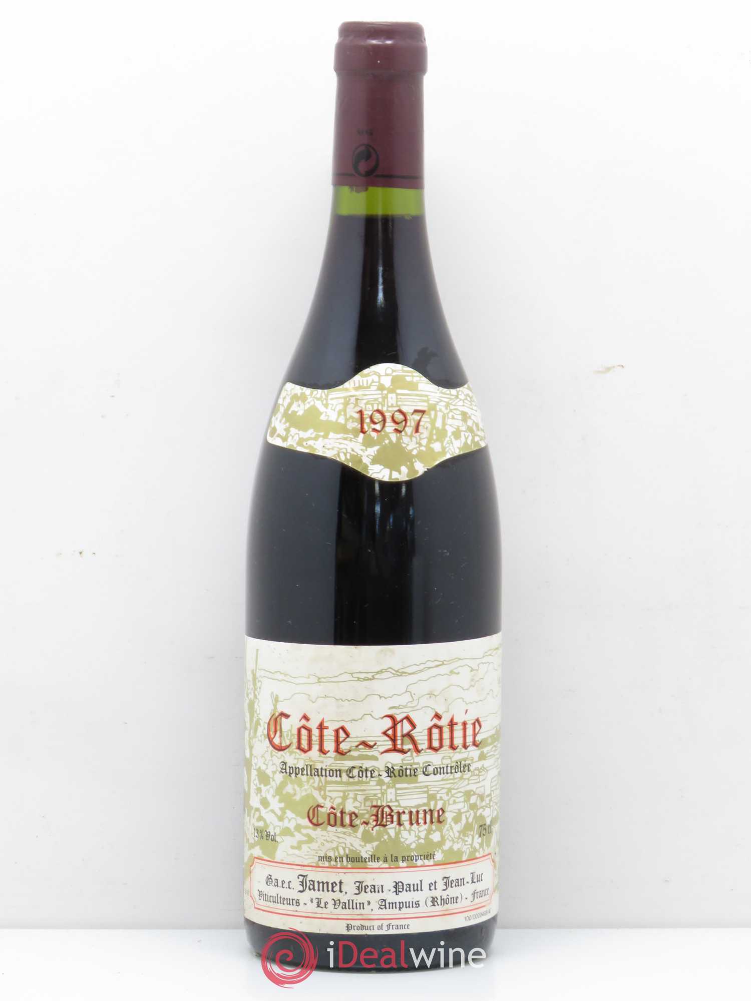 Côte-Rôtie Côte Brune Jamet (Domaine) 1997 - Lot de 1 bouteille - 0