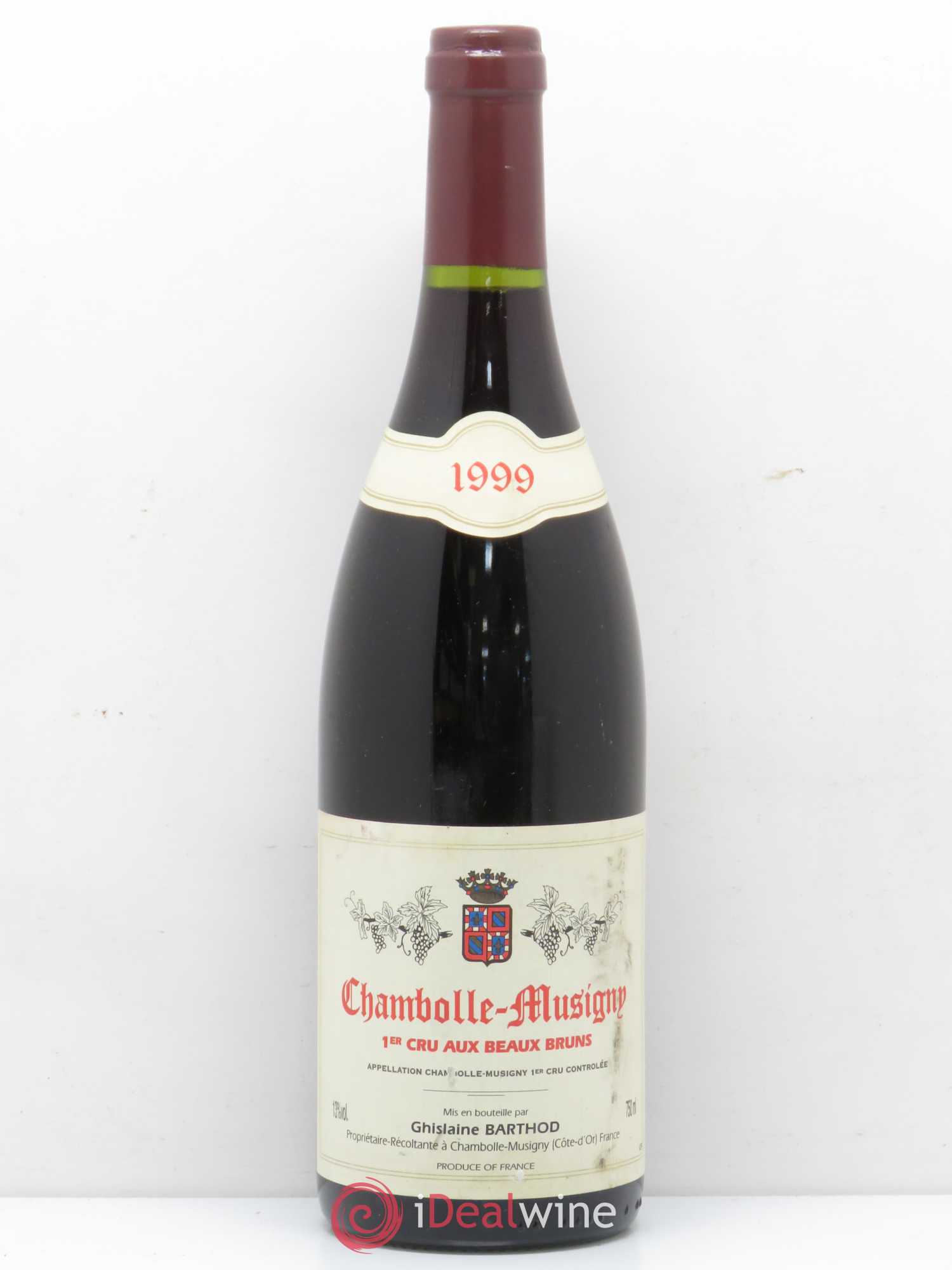 Chambolle-Musigny 1er Cru Aux Beaux Bruns Ghislaine Barthod 1999 - Lot de 1 bouteille - 0