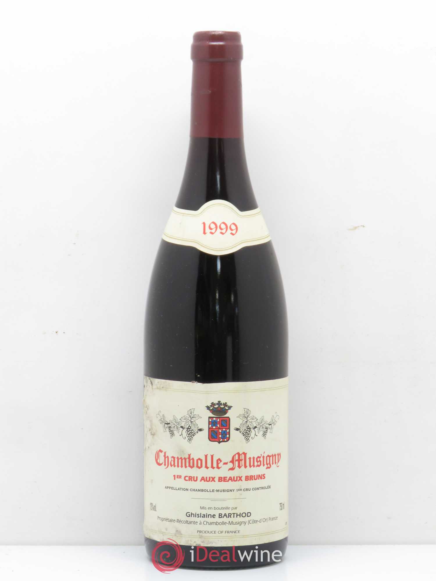 Chambolle-Musigny 1er Cru Aux Beaux Bruns Ghislaine Barthod 1999 - Lot de 1 bouteille - 0