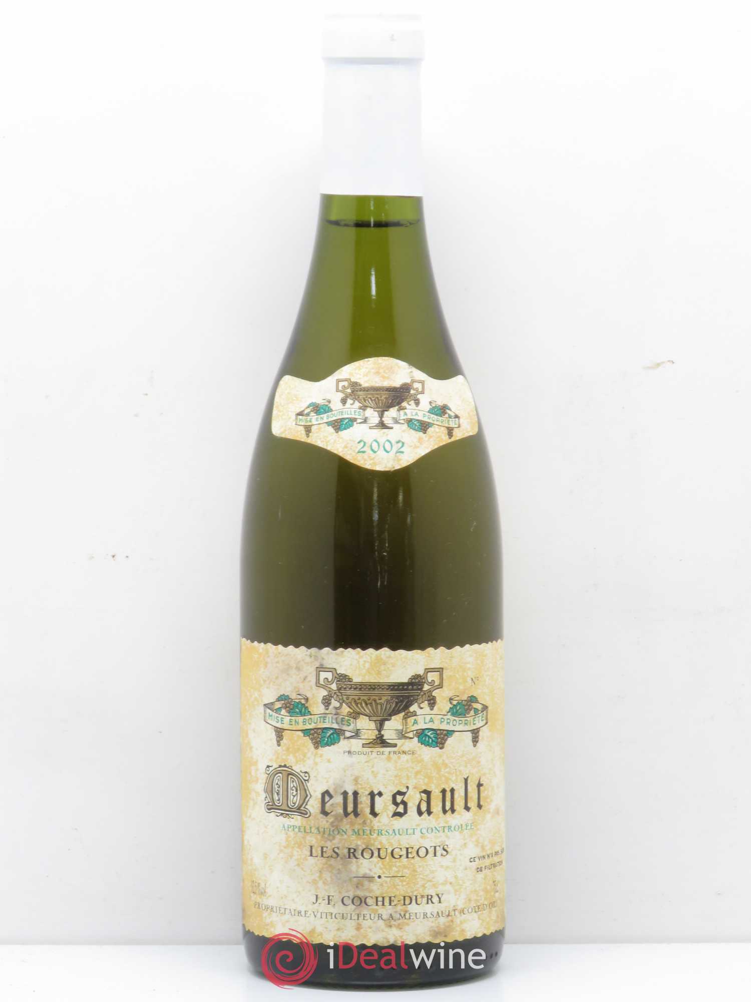 Meursault Les Rougeots Coche Dury (Domaine) 2002 - Lot de 1 bouteille - 0