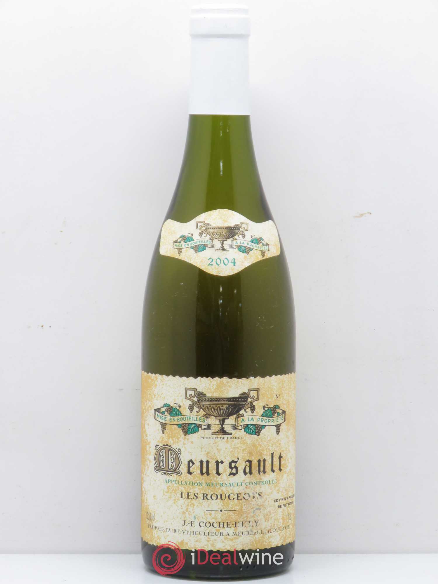 Meursault Les Rougeots Coche Dury (Domaine) 2004 - Lot de 1 bouteille - 0