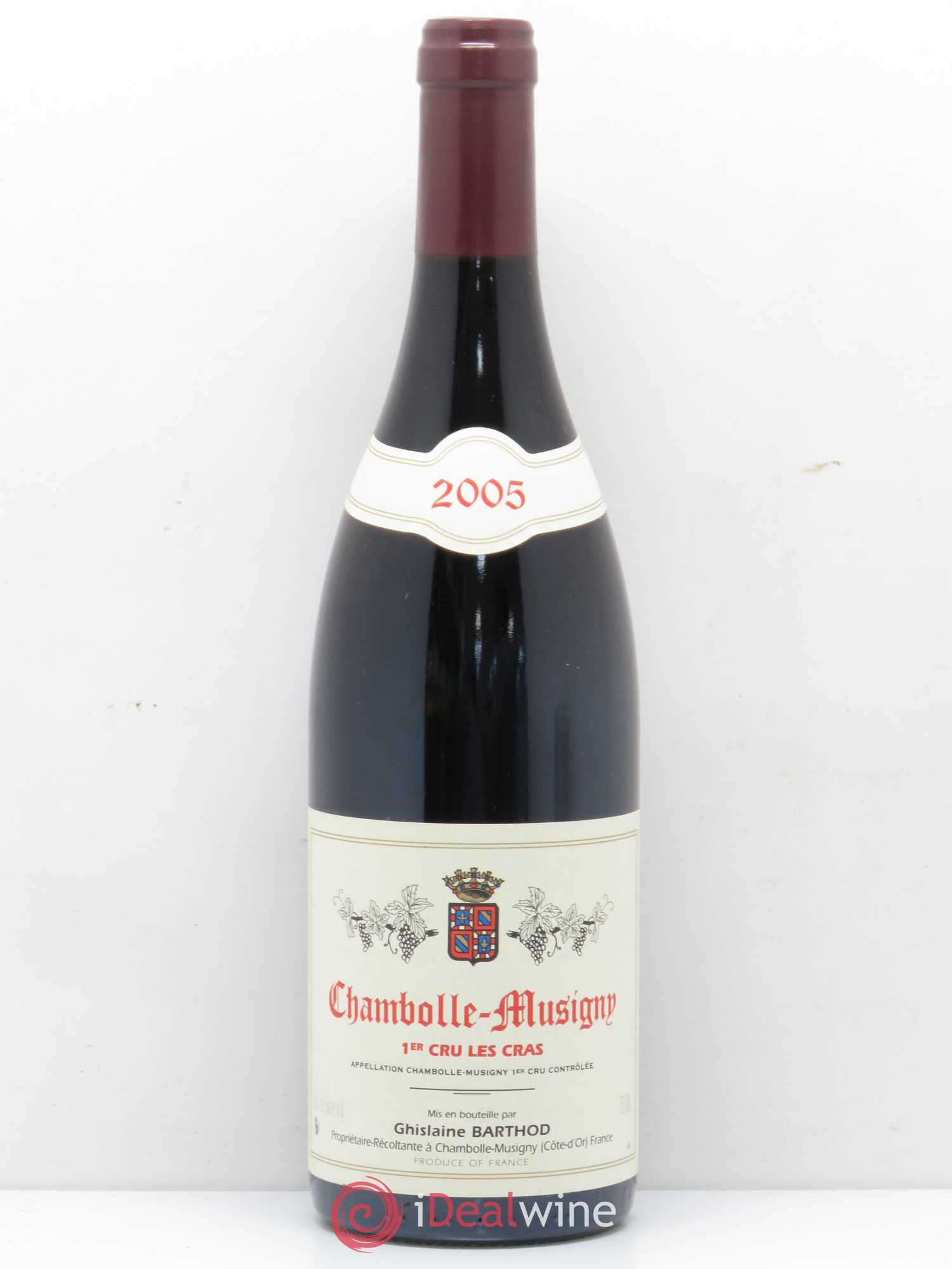 Chambolle-Musigny 1er Cru Les Cras Ghislaine Barthod 2005 - Lot de 1 bouteille - 0
