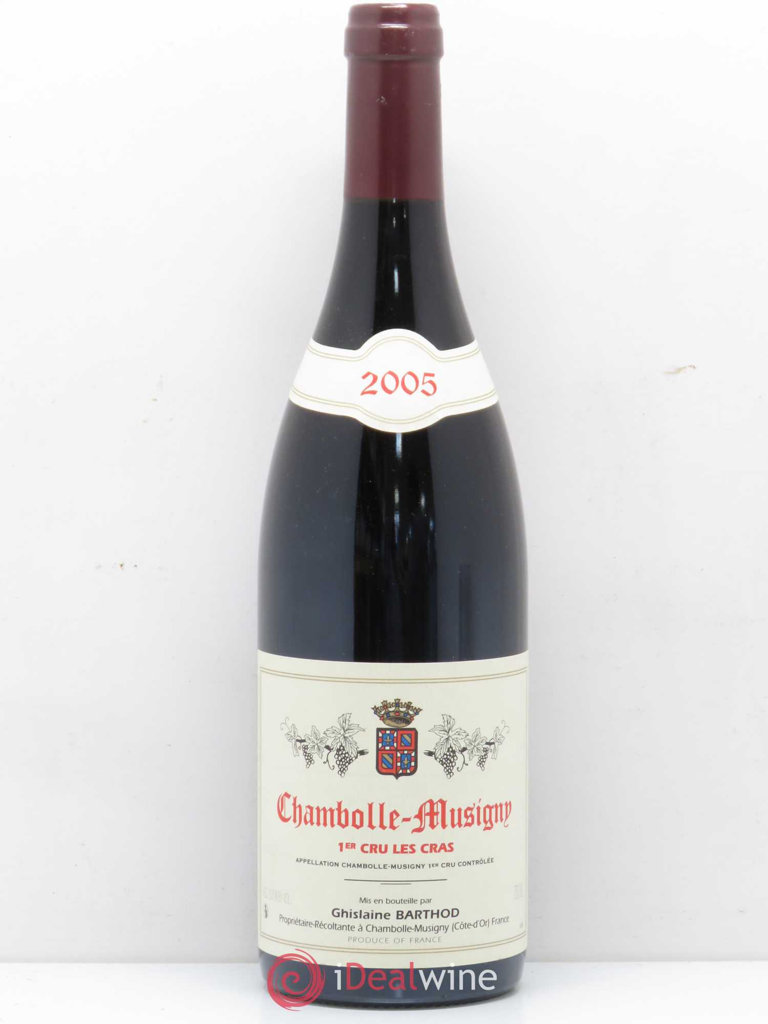 Chambolle-Musigny 1er Cru Les Cras Ghislaine Barthod 2005 - Lot de 1 bouteille - 0