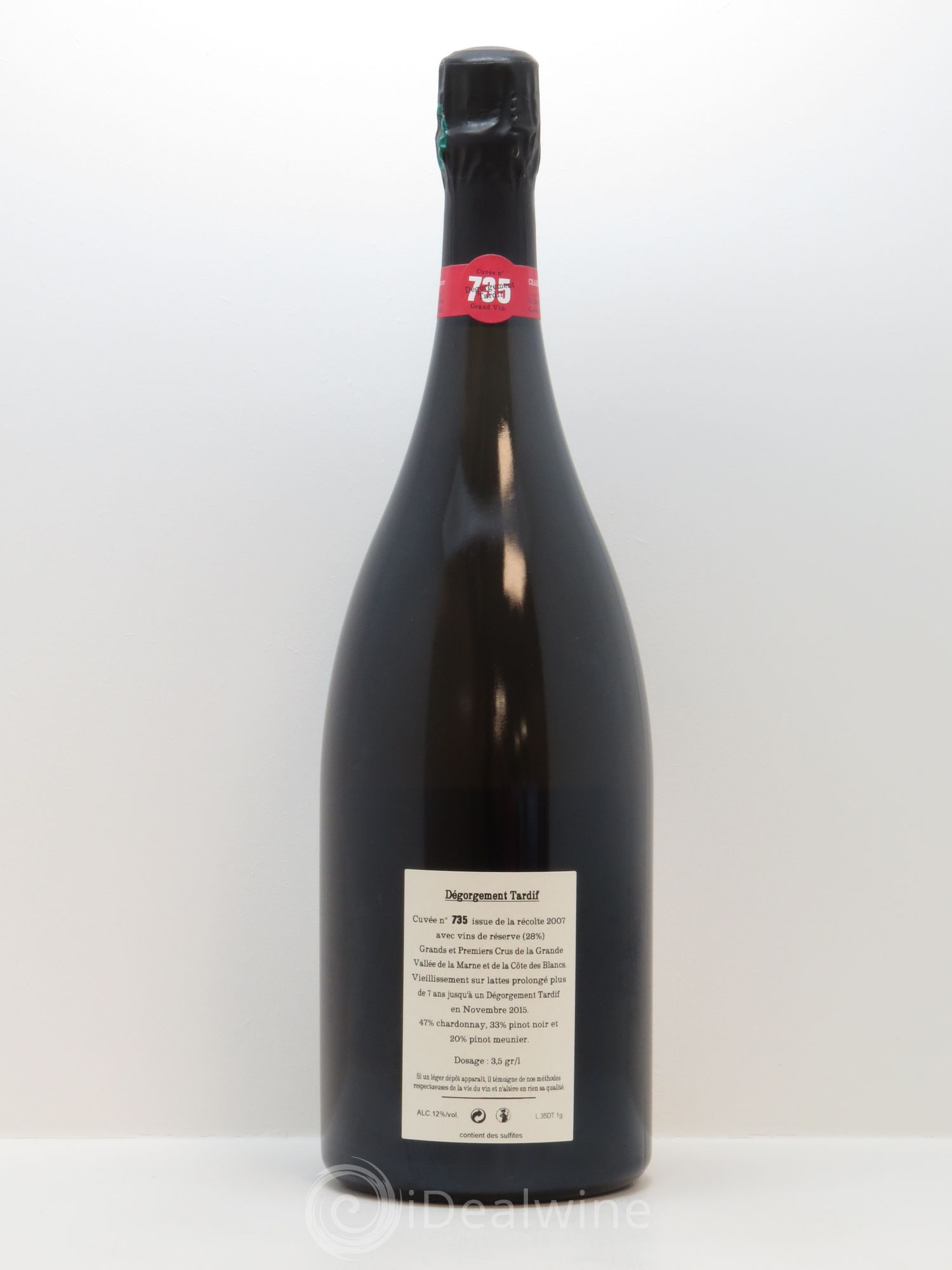 Cuvée 735 DT (Dégorgement Tardif) Extra-Brut Jacquesson - Lot de 1 magnum - 1