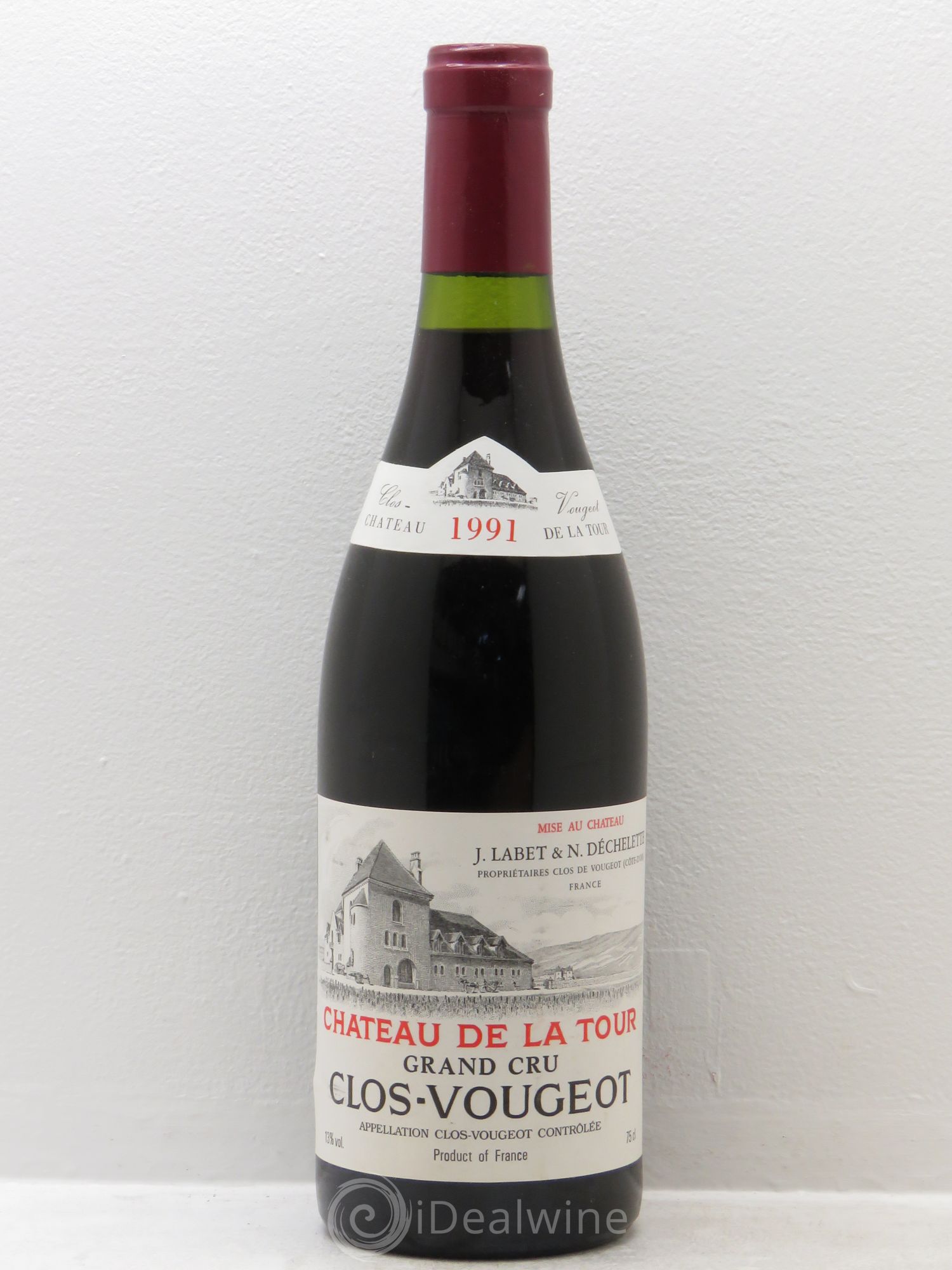 Clos de Vougeot Grand Cru 1991 - Lot de 1 bouteille - 0