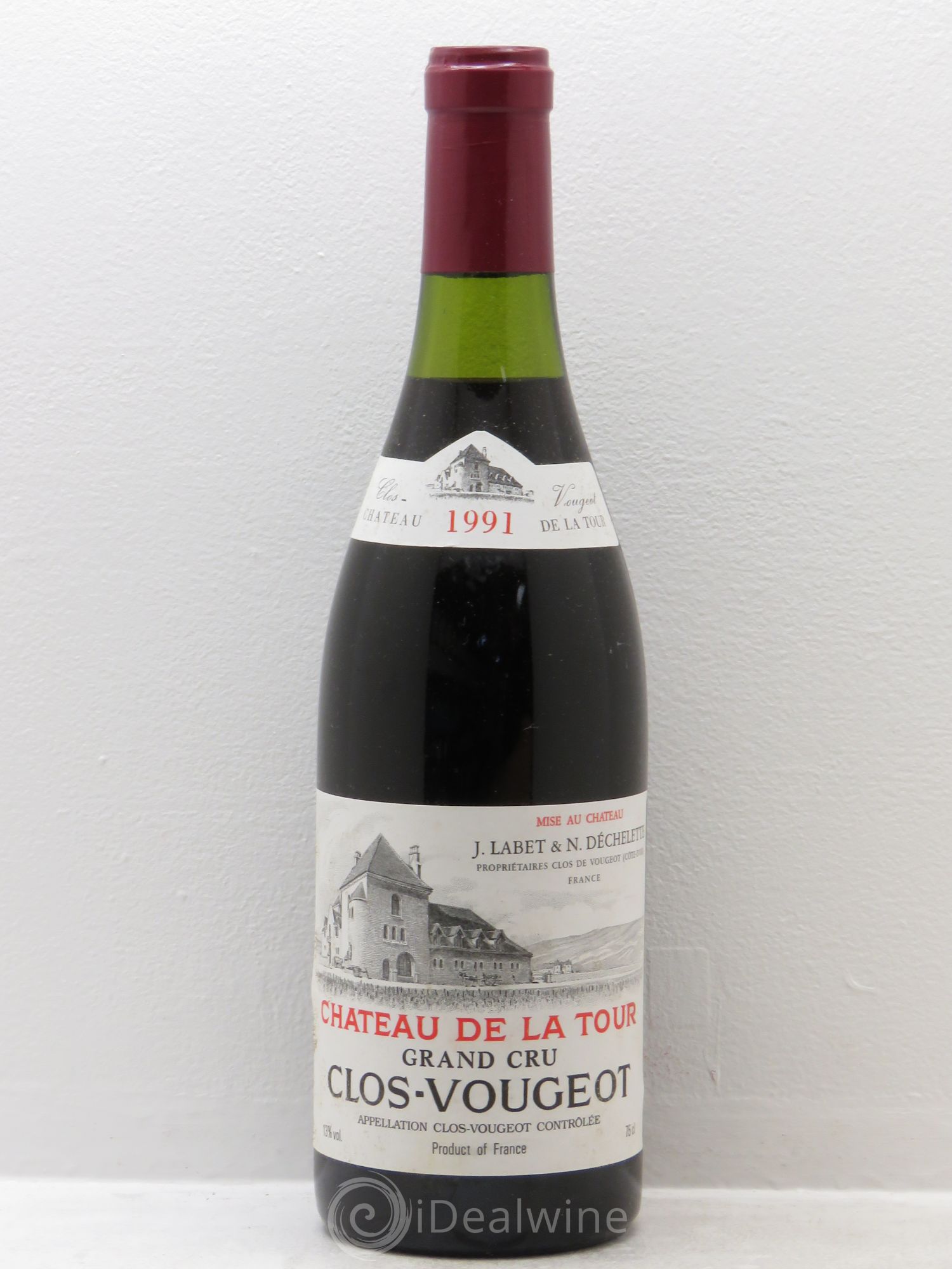Clos de Vougeot Grand Cru 1991 - Lot de 6 bouteilles - 0