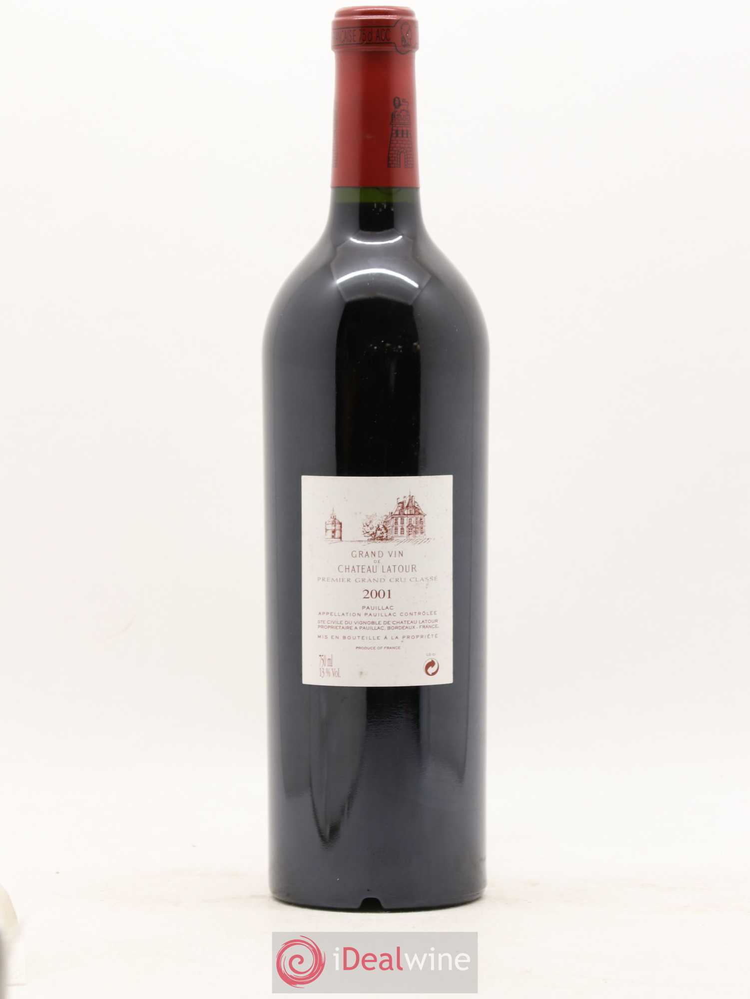 Château Latour 1er Grand Cru Classé 2001 - Lot de 1 bouteille - 1