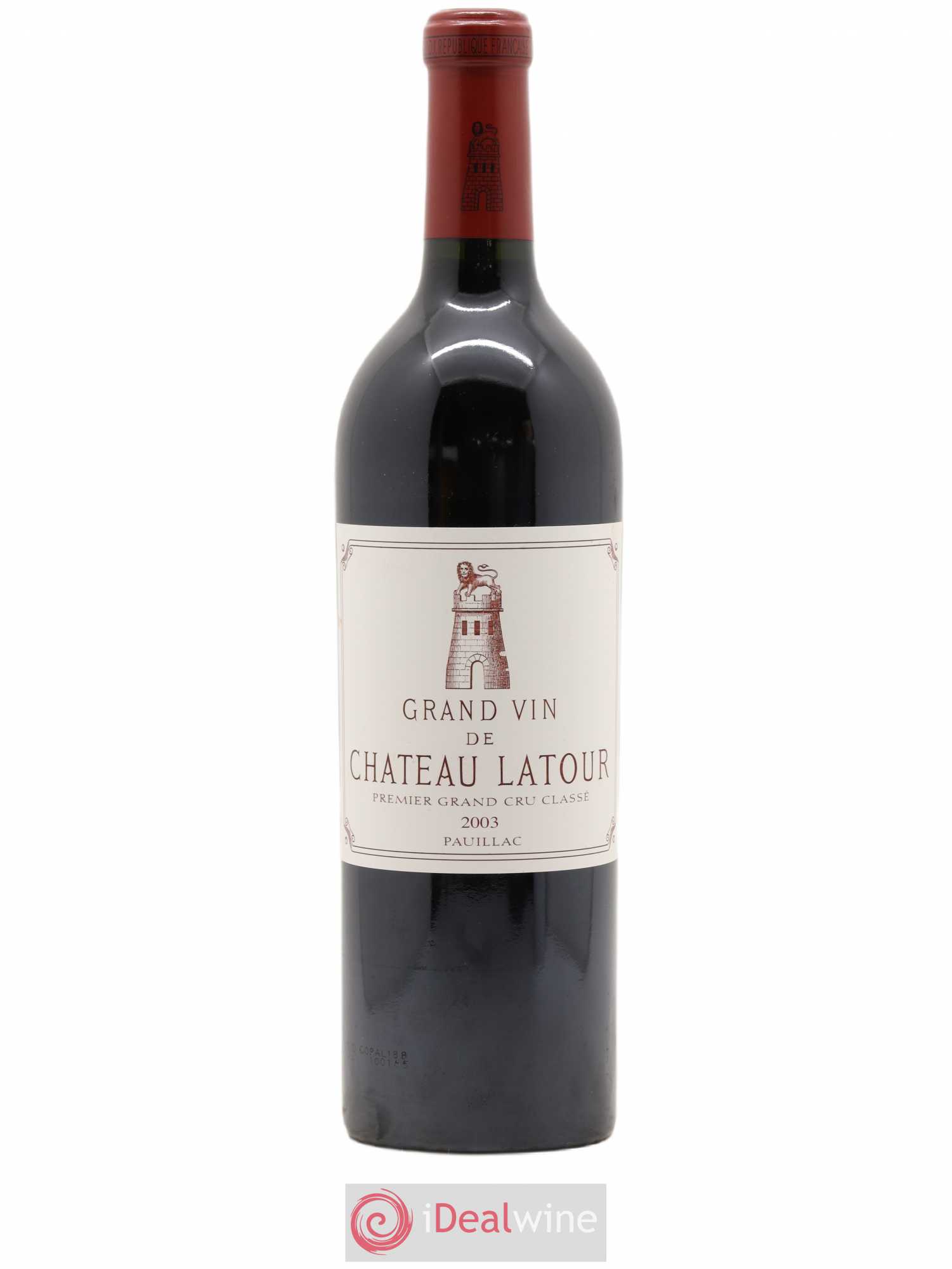 Château Latour 1er Grand Cru Classé 2003 - Lot de 1 bouteille - 0