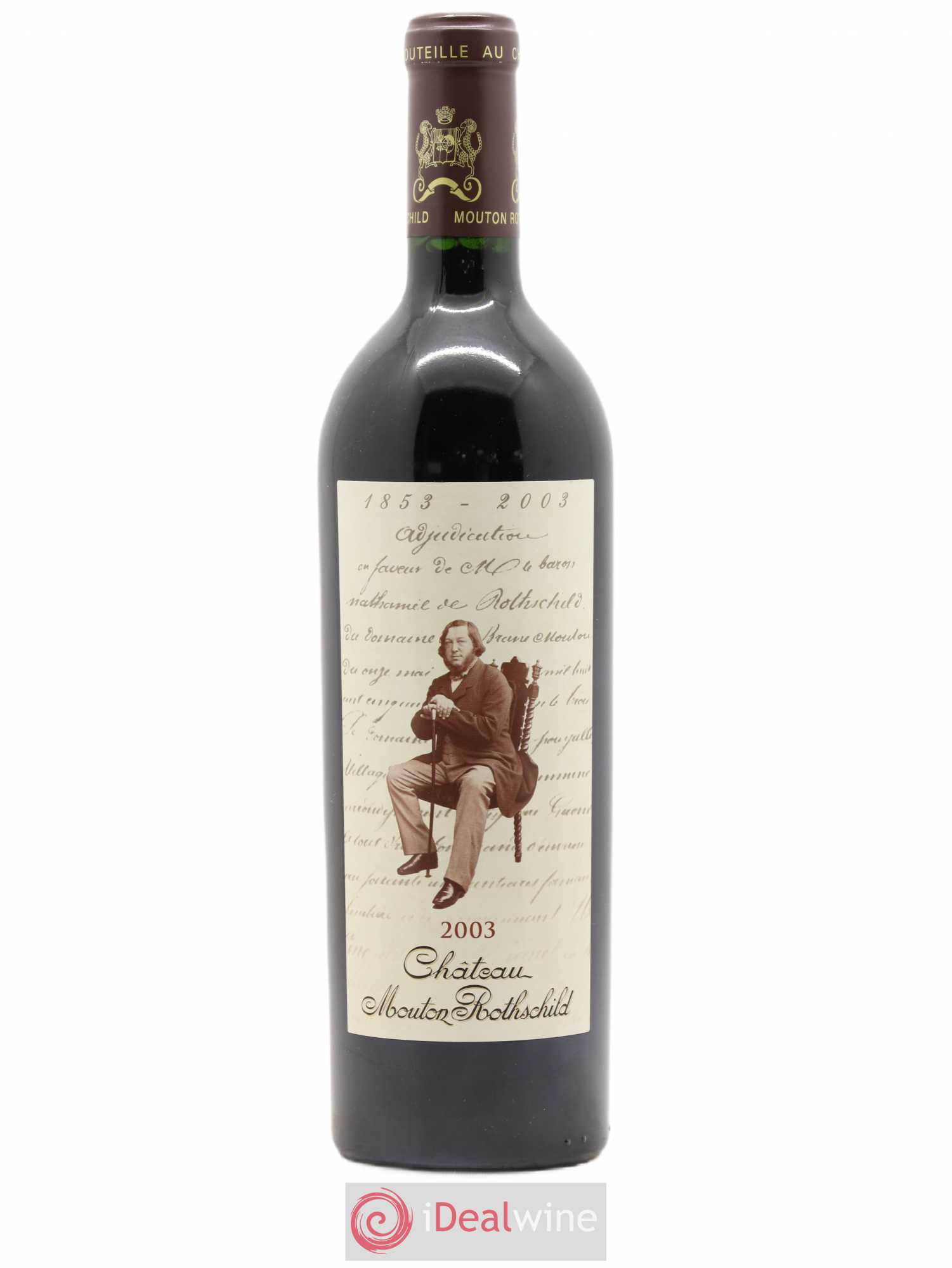 Château Mouton Rothschild 1er Grand Cru Classé 2003 - Lot de 1 bouteille - 0