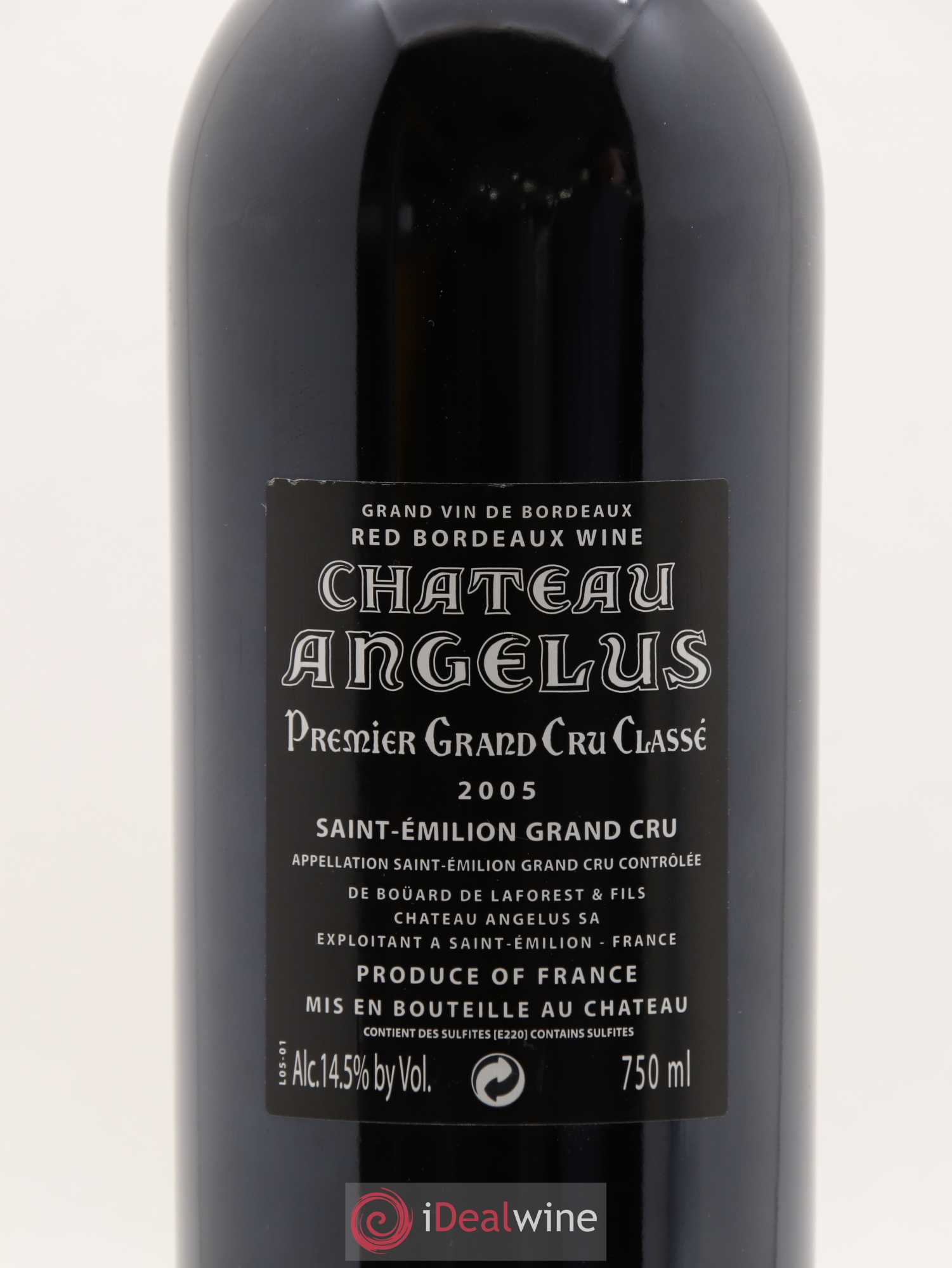 Château Angélus 1er Grand Cru Classé A 2005 - Lot de 1 bouteille - 5
