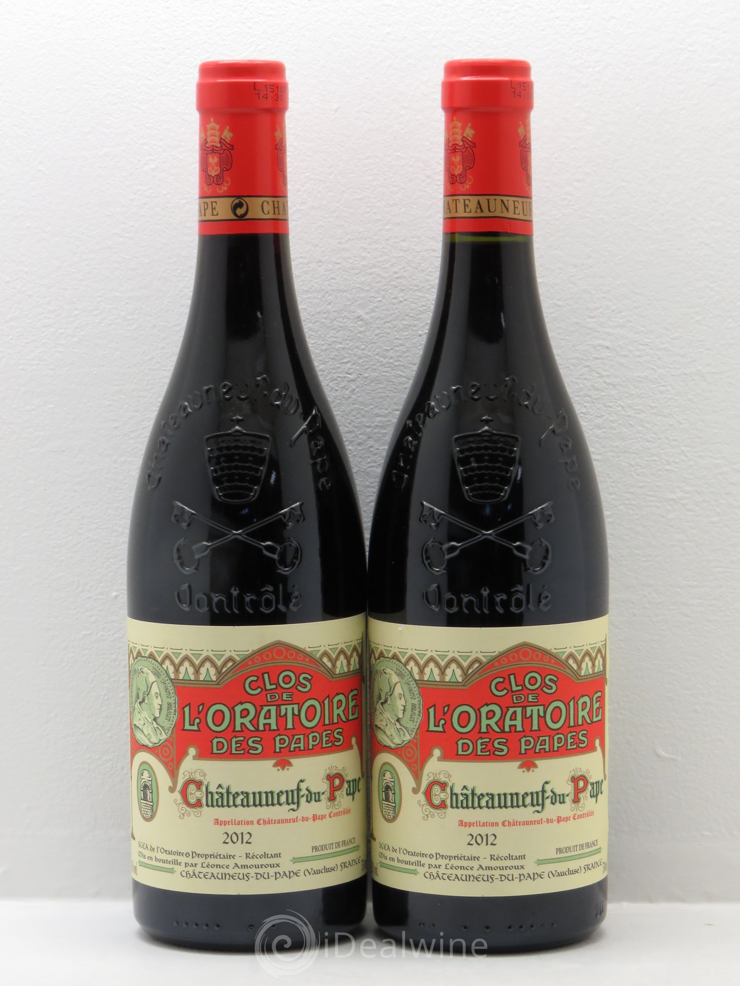 Châteauneuf-du-Pape Clos de l'Oratoire des Papes 2012 - Lot de 2 bouteilles - 0