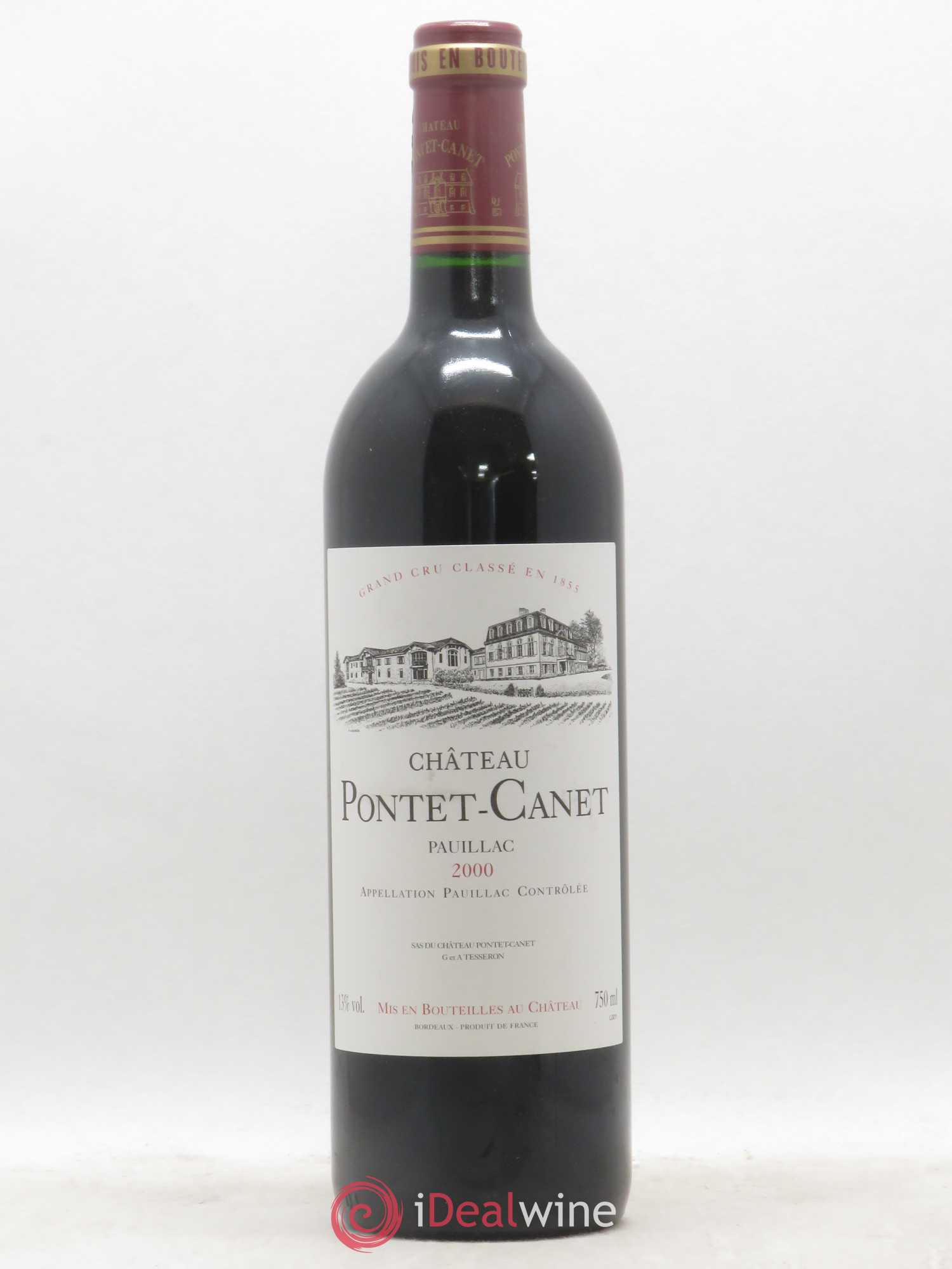 Château Pontet Canet 5ème Grand Cru Classé 2000 - Lot de 1 bouteille - 0