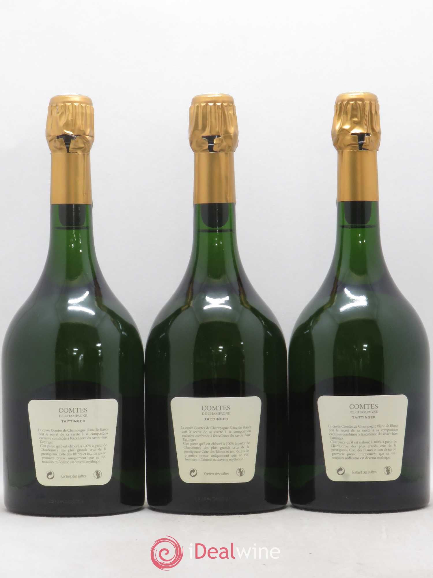 Comtes de Champagne Taittinger 2002 - Lot de 3 bouteilles - 1