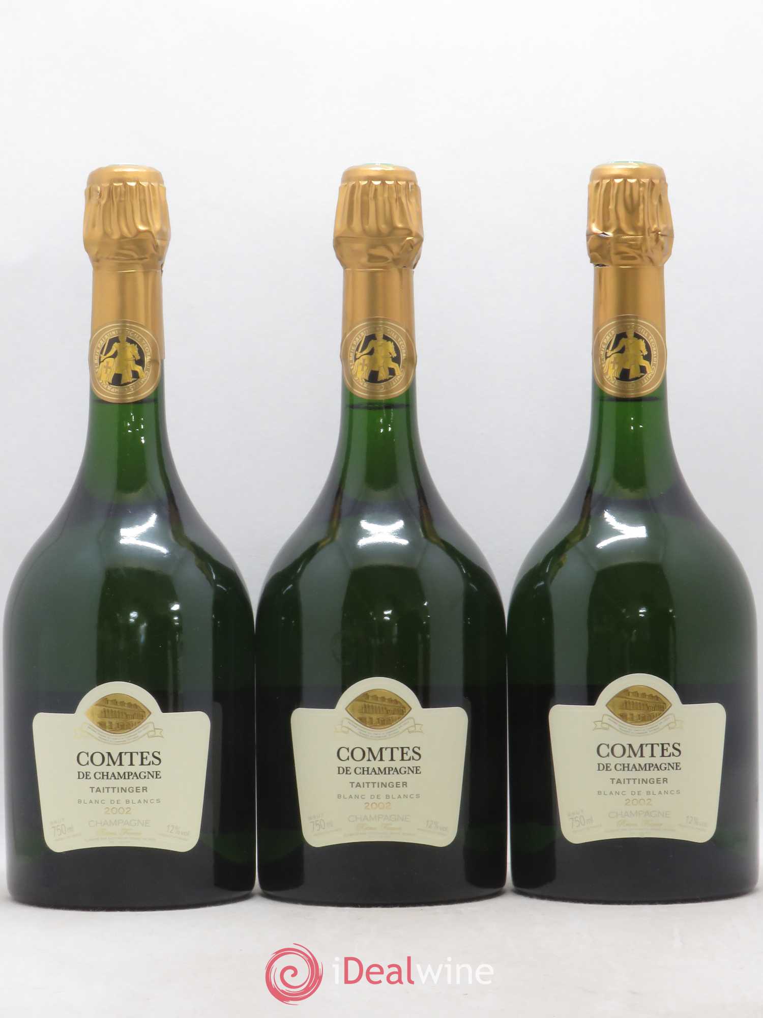 Comtes de Champagne Taittinger 2002 - Lot de 3 bouteilles - 0