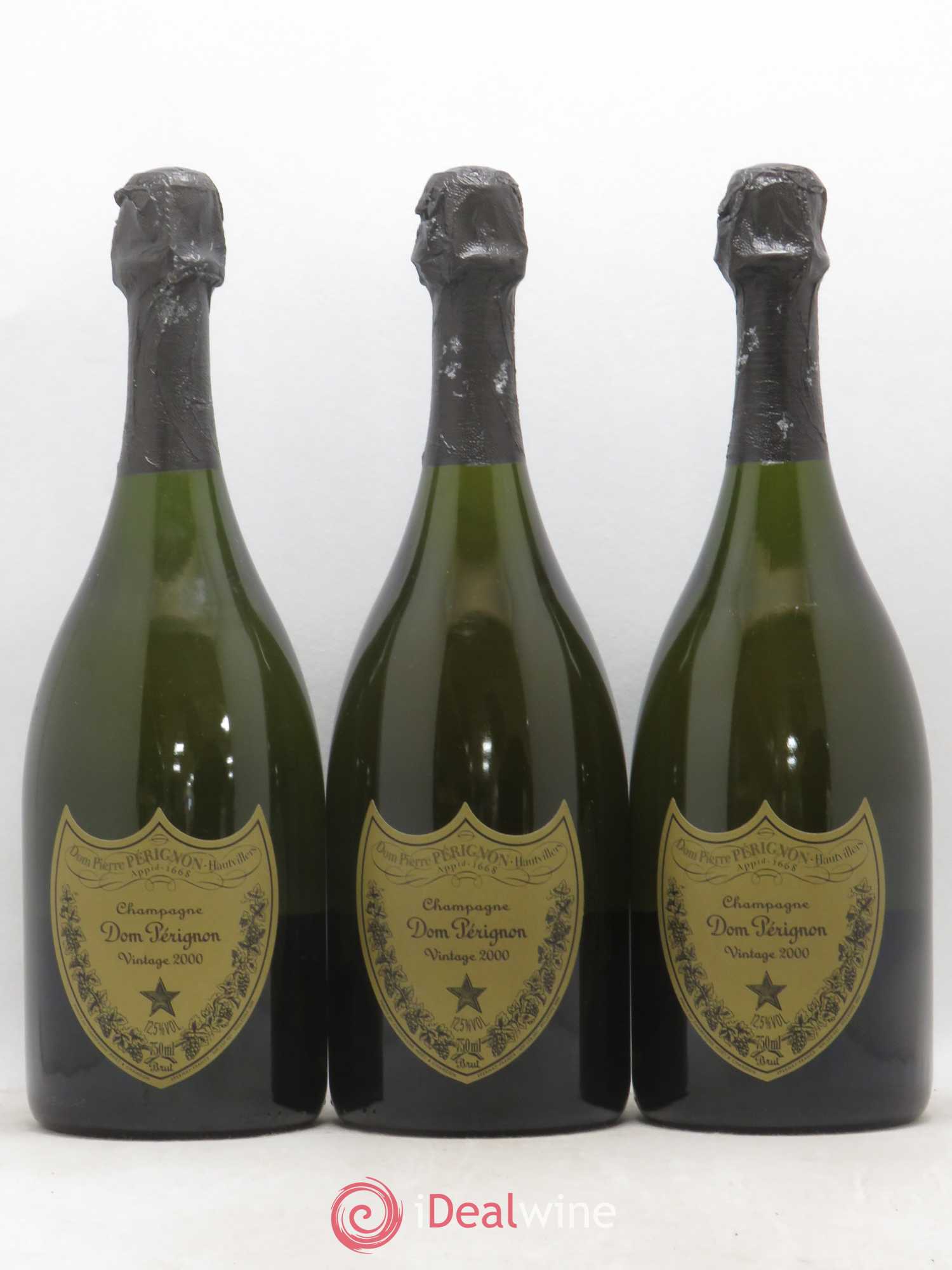 Brut Dom Pérignon 2000 - Lot de 3 bouteilles - 0
