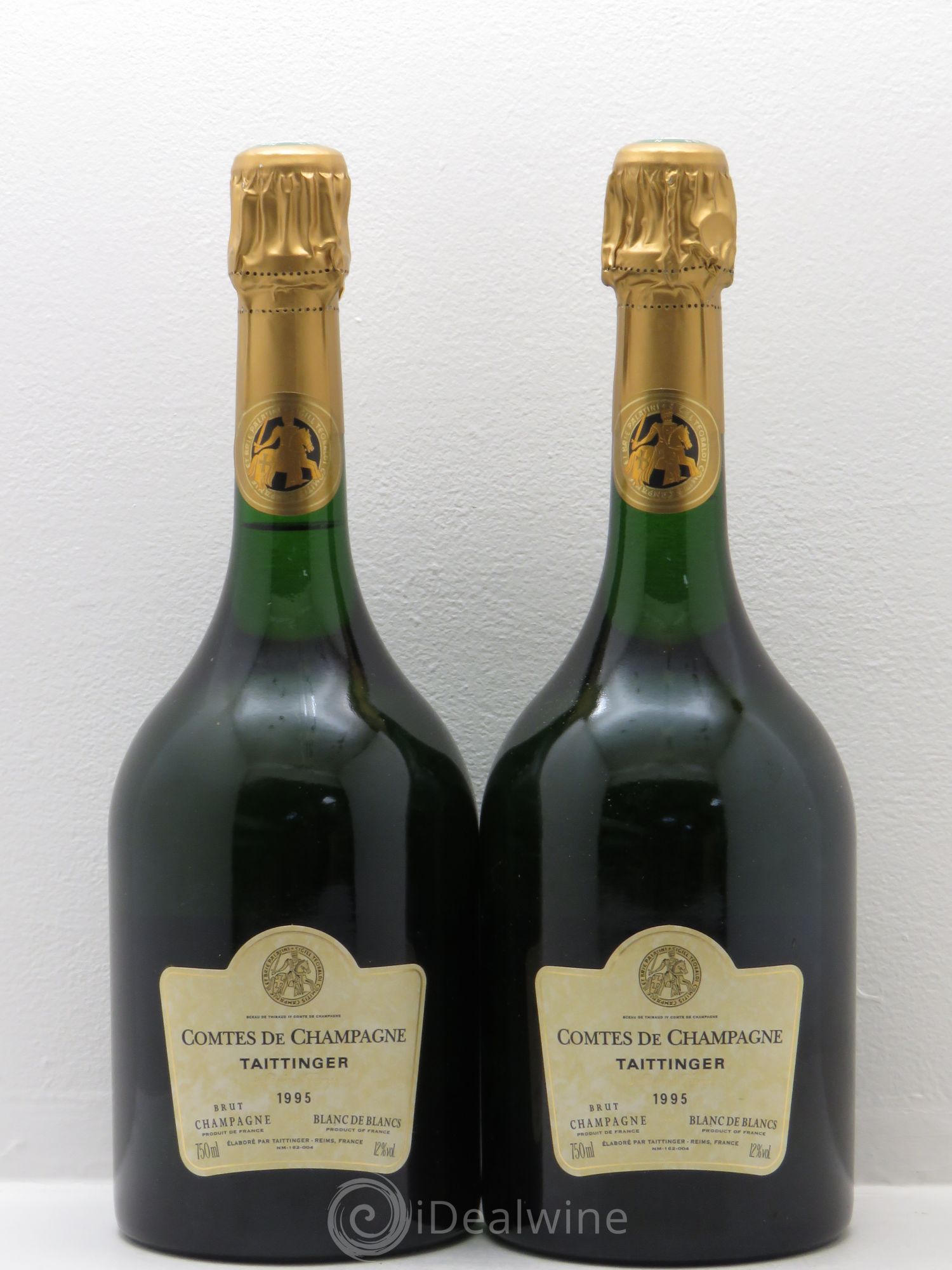 Comtes de Champagne Taittinger 1995 - Lot de 2 bouteilles - 0