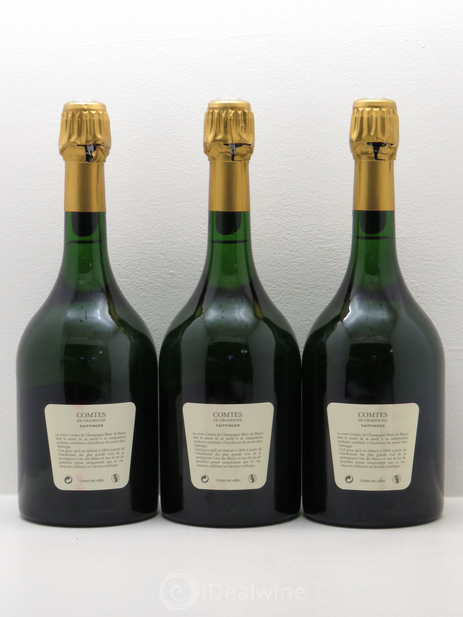 Comtes de Champagne Taittinger 1998 - Lot de 3 bouteilles - 1