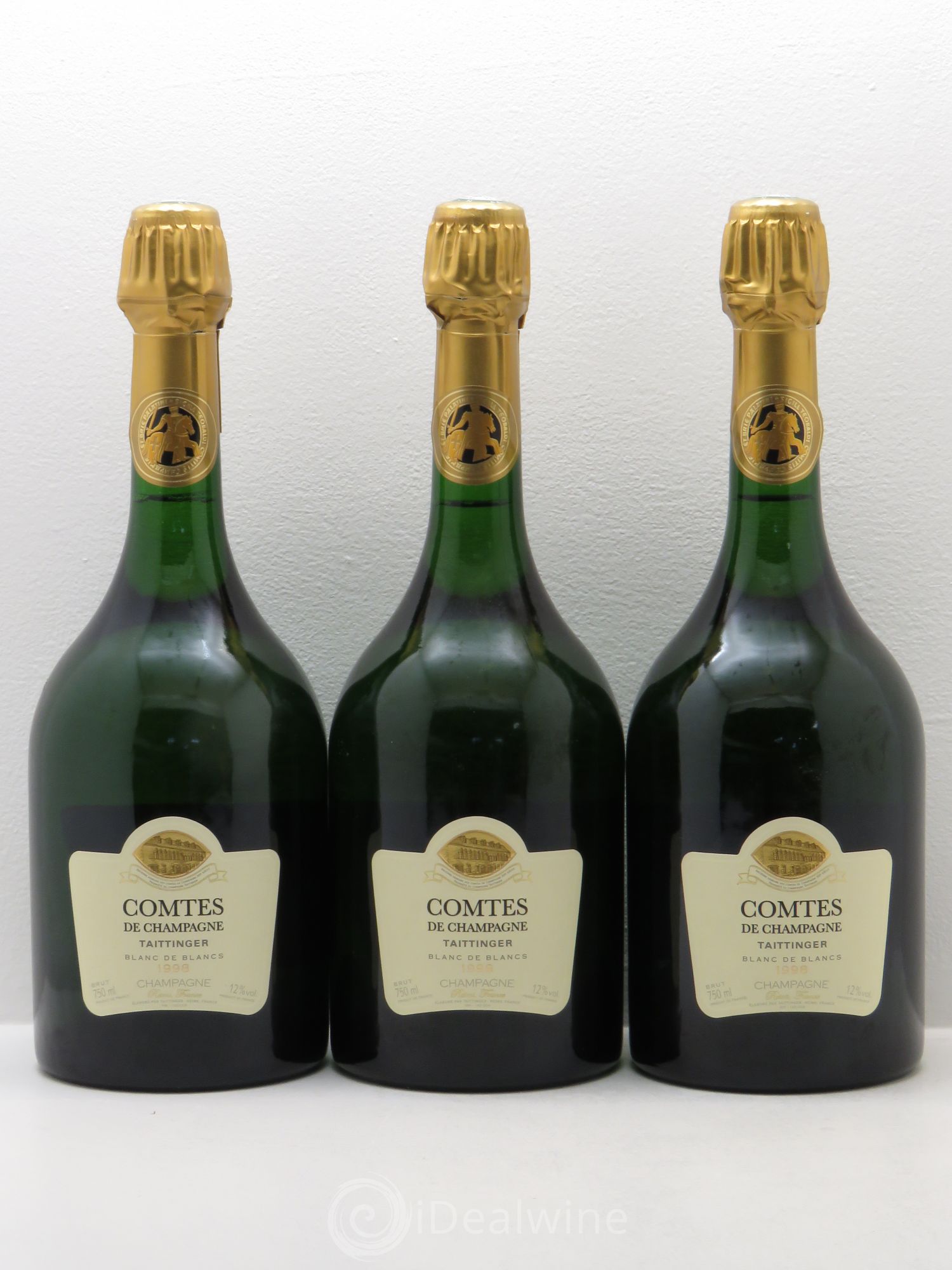 Comtes de Champagne Taittinger 1998 - Lot de 3 bouteilles - 0