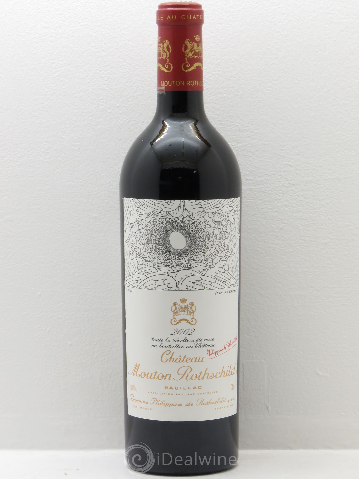 Château Mouton Rothschild 1er Grand Cru Classé 2002 - Lot de 1 bouteille - 0