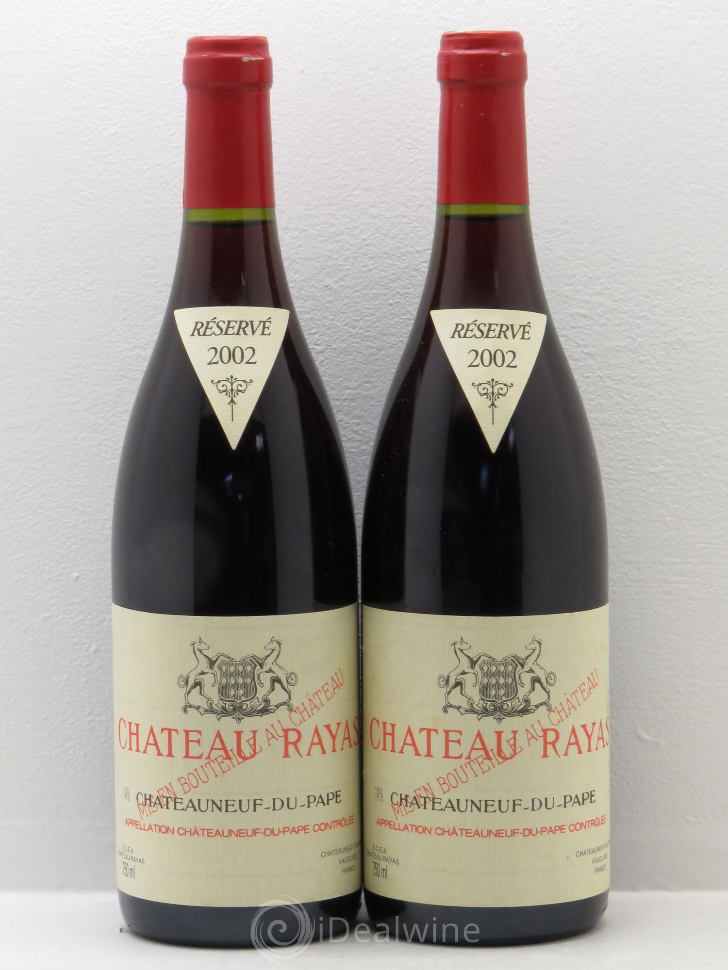 Châteauneuf-du-Pape Château Rayas Emmanuel Reynaud 2002 - Lot de 2 bouteilles - 0
