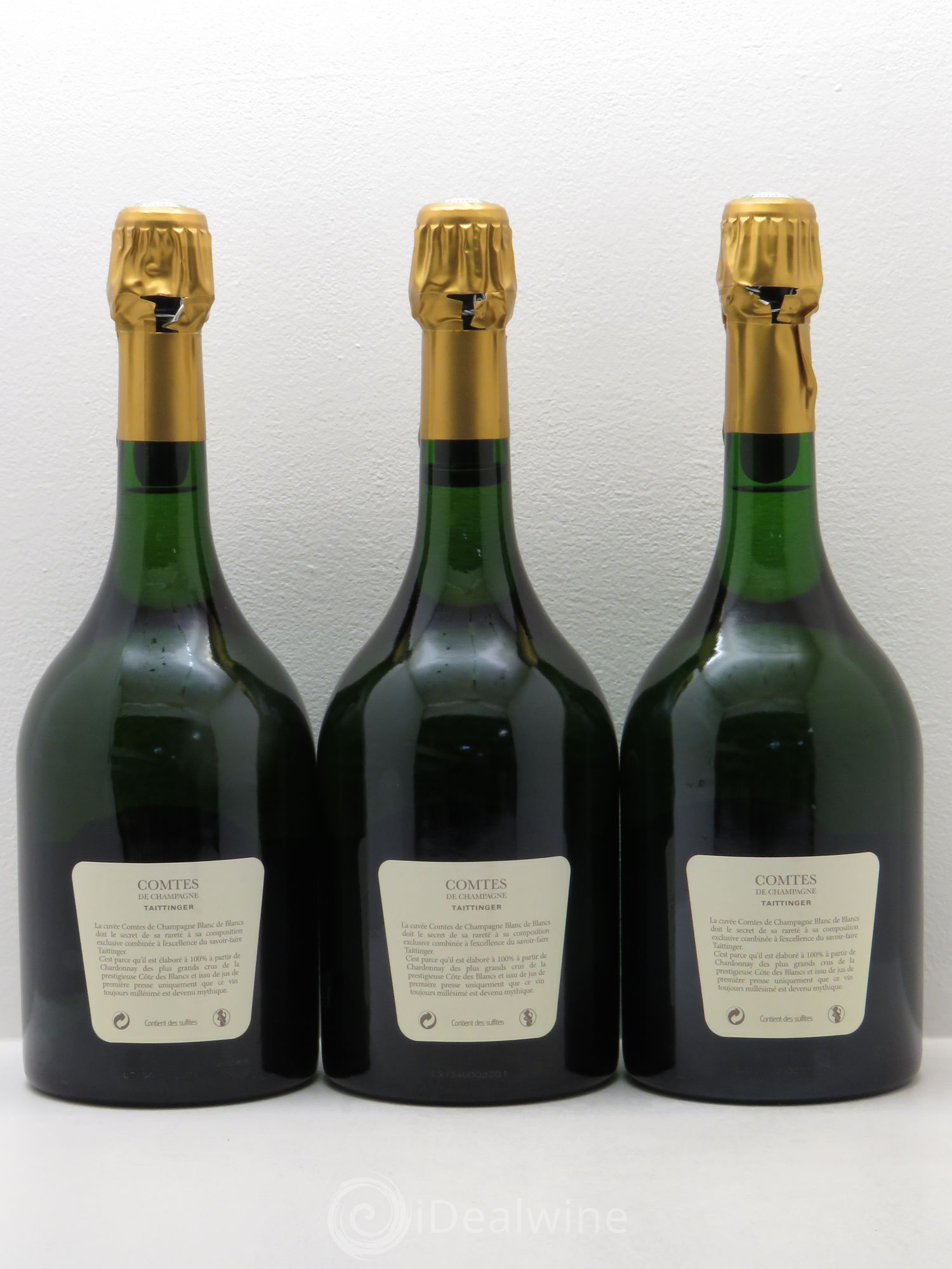 Comtes de Champagne Taittinger 2002 - Lot de 3 bouteilles - 1