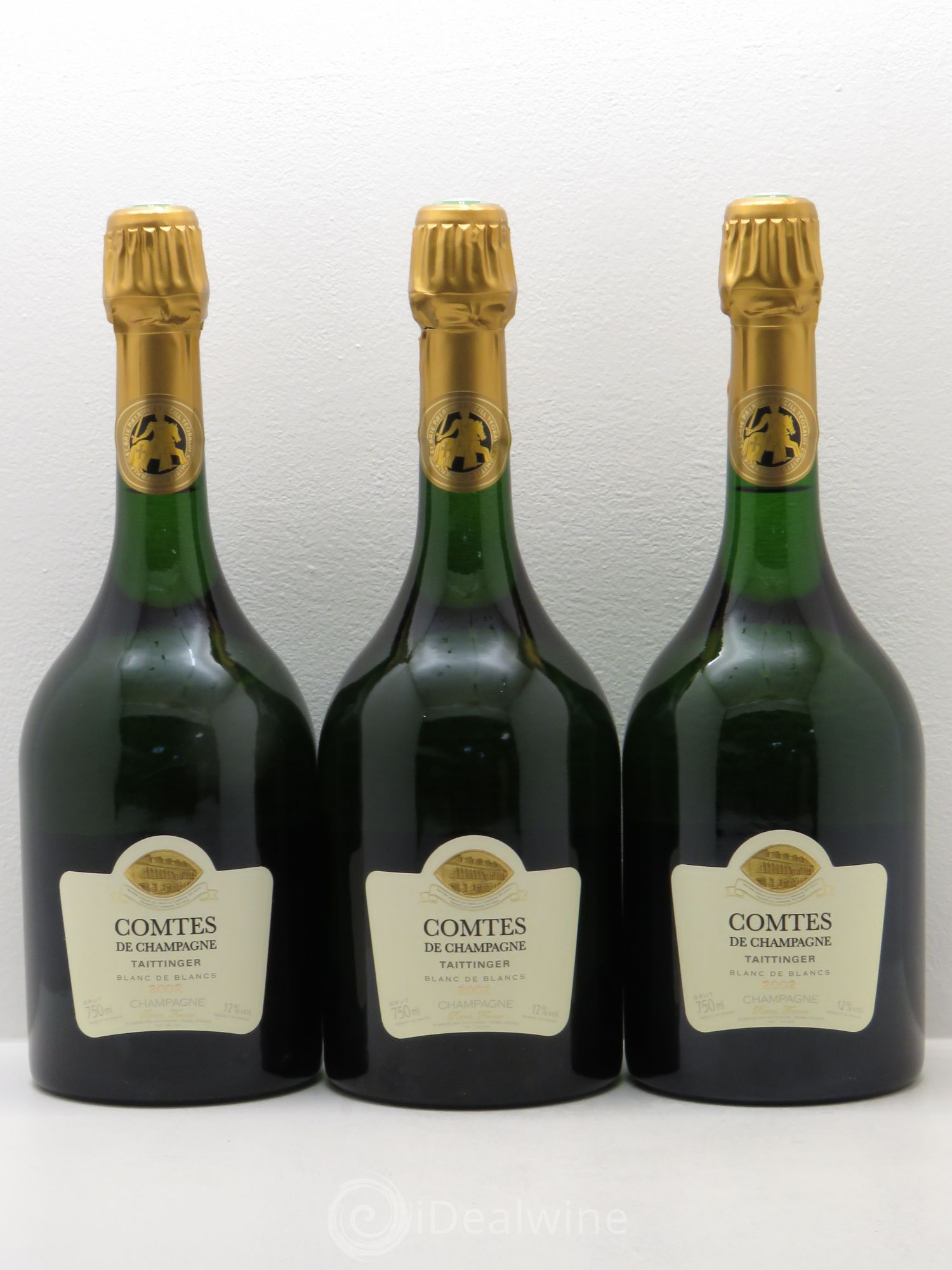 Comtes de Champagne Taittinger 2002 - Lot de 3 bouteilles - 0