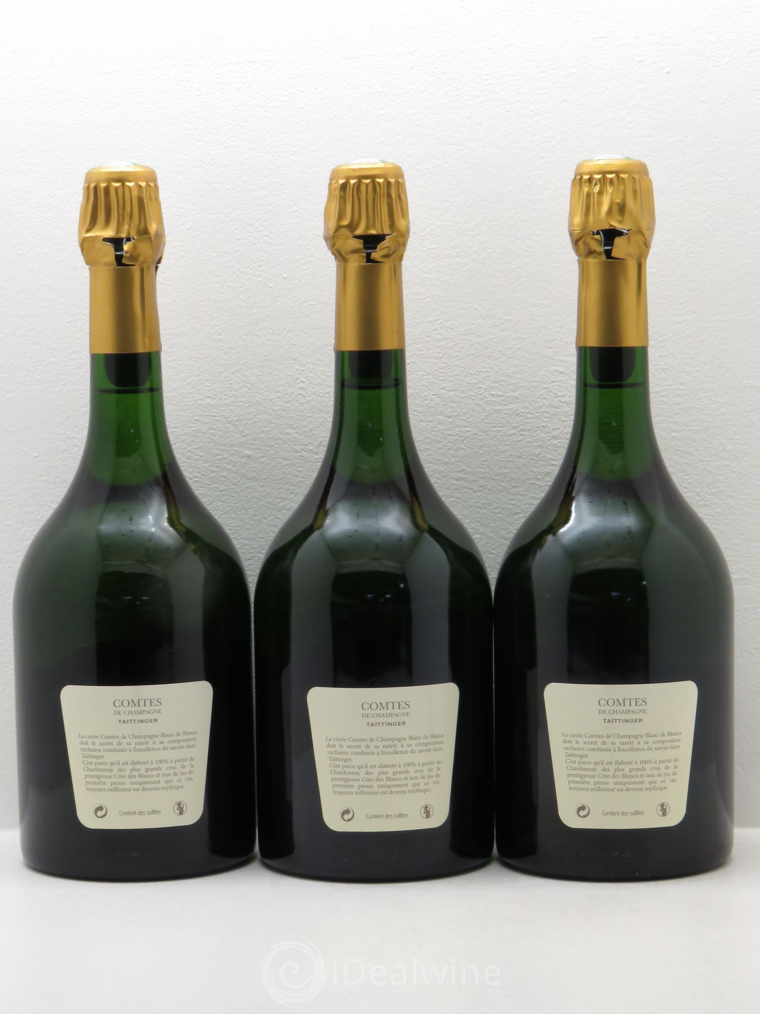 Comtes de Champagne Taittinger 2002 - Lot de 3 bouteilles - 1