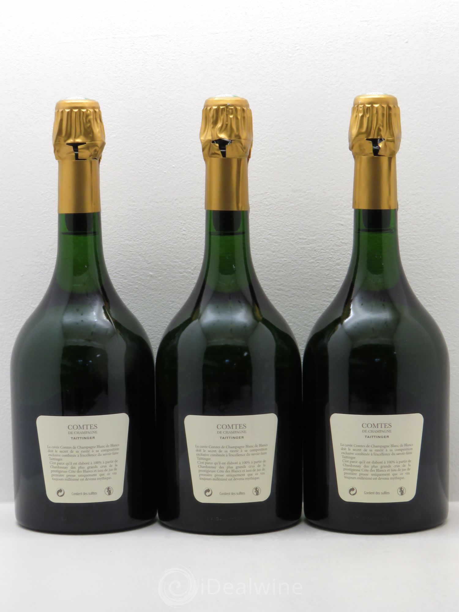 Comtes de Champagne Taittinger 2002 - Lot de 3 bouteilles - 1