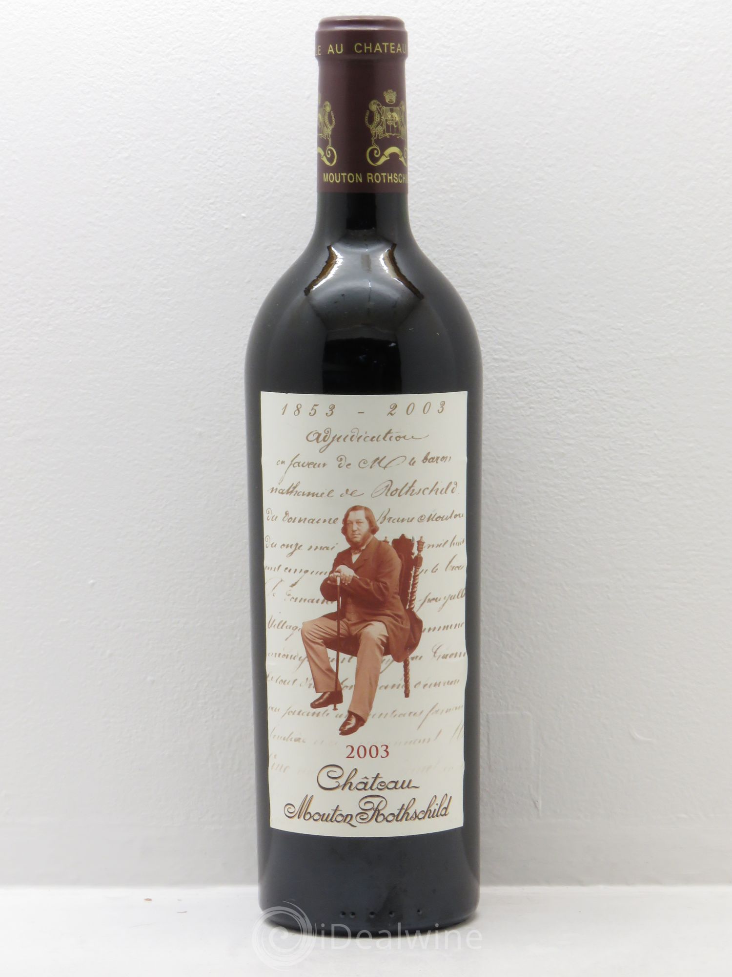 Château Mouton Rothschild 1er Grand Cru Classé 2003 - Lot de 1 bouteille - 0