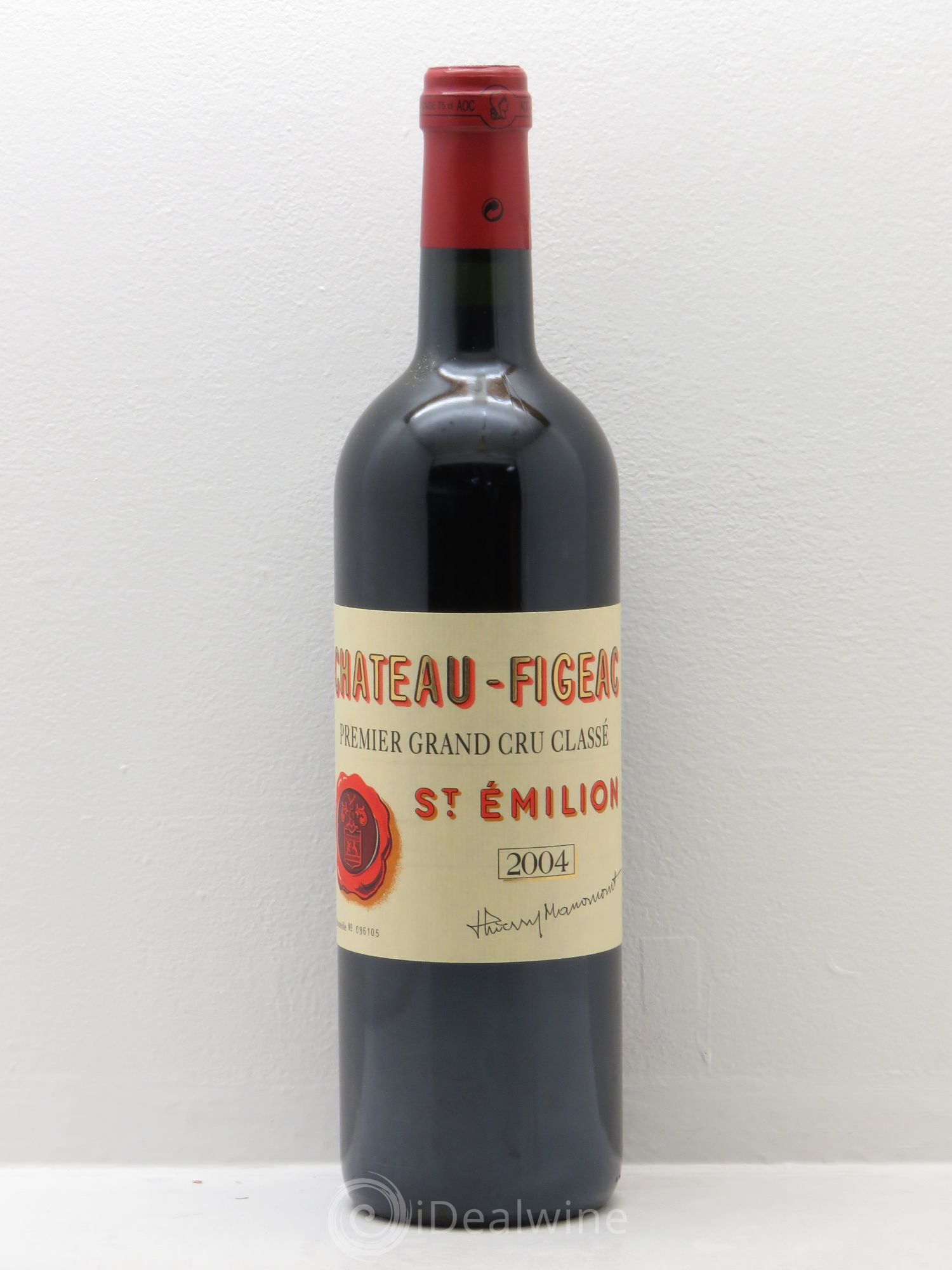 Château Figeac 1er Grand Cru Classé A 2004 - Lot de 1 bouteille - 0