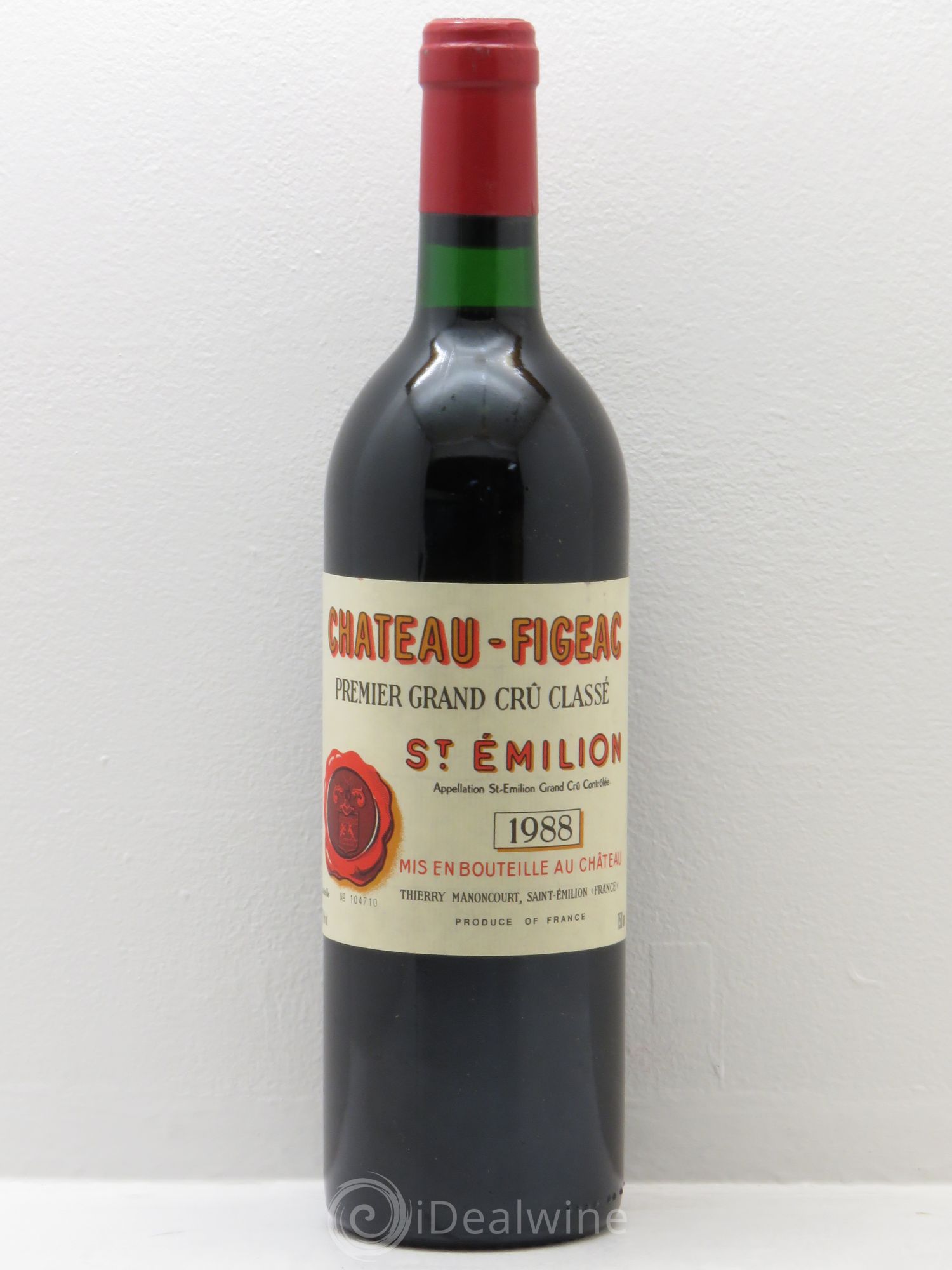 Château Figeac 1er Grand Cru Classé A 1988 - Lot de 1 bouteille - 0