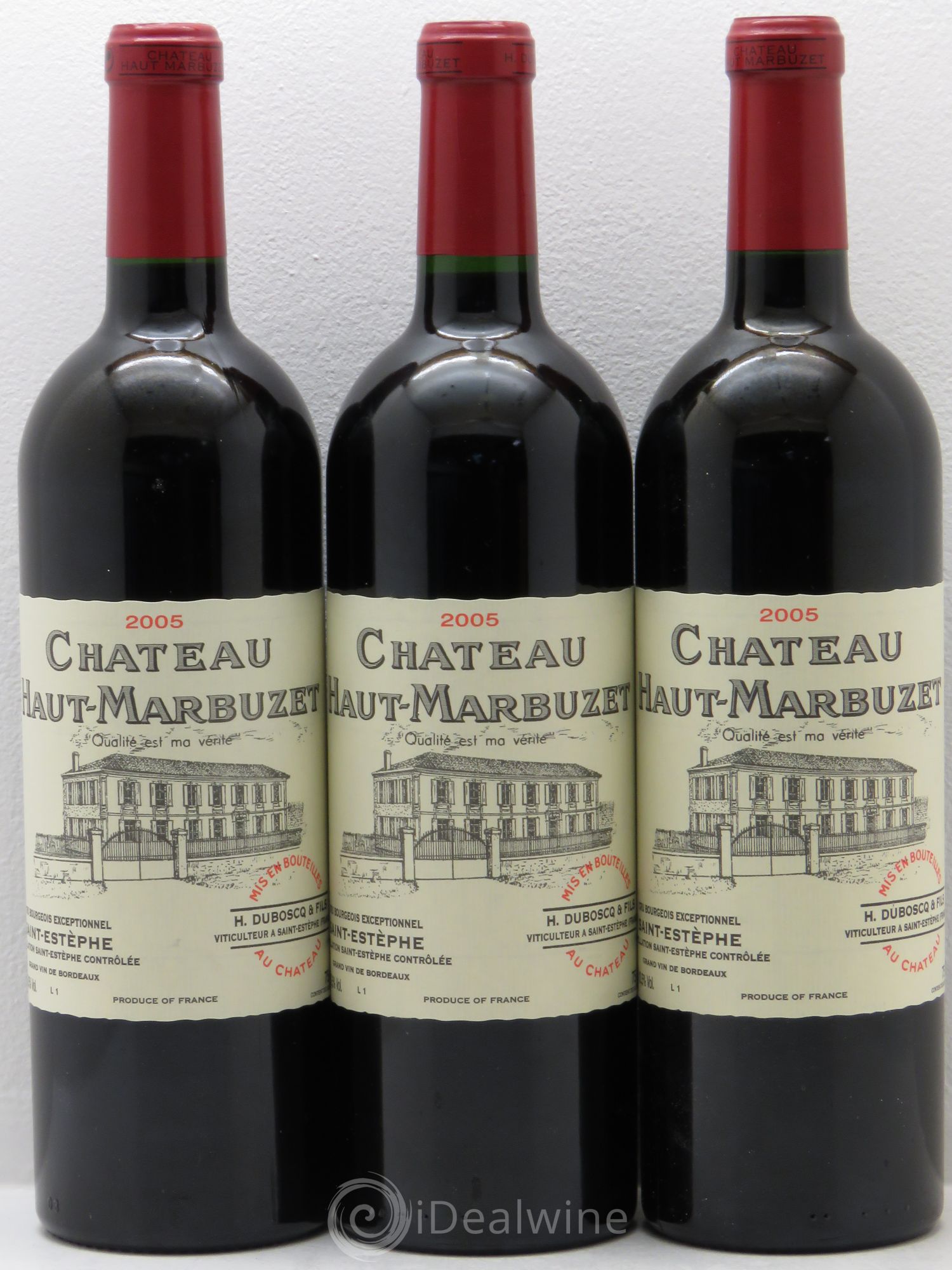 Château Haut Marbuzet 2005 - Lot de 3 bouteilles - 0