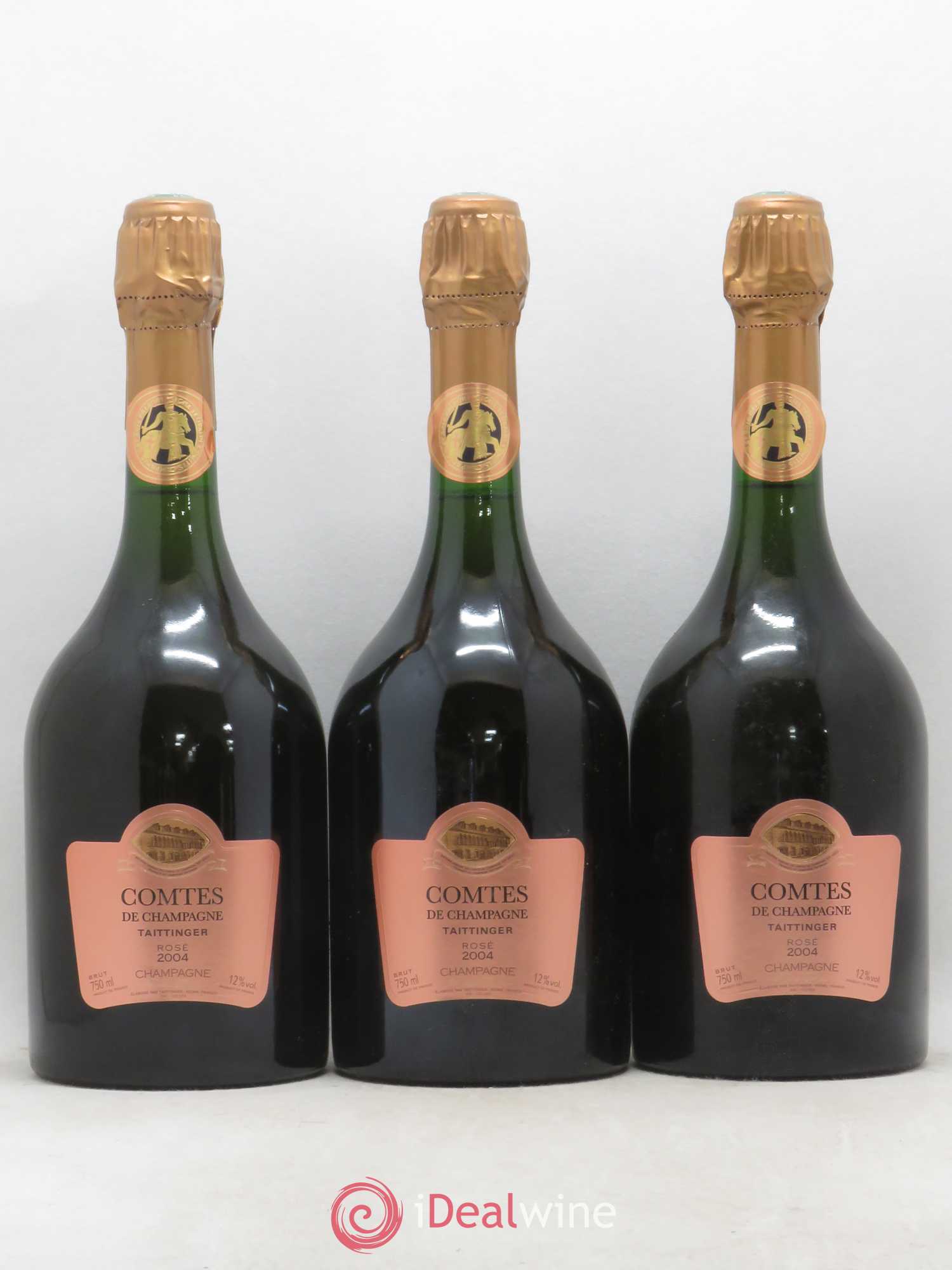 Comtes de Champagne Rosé Grand Cru Brut Taittinger 2004 - Lot de 3 bouteilles - 0