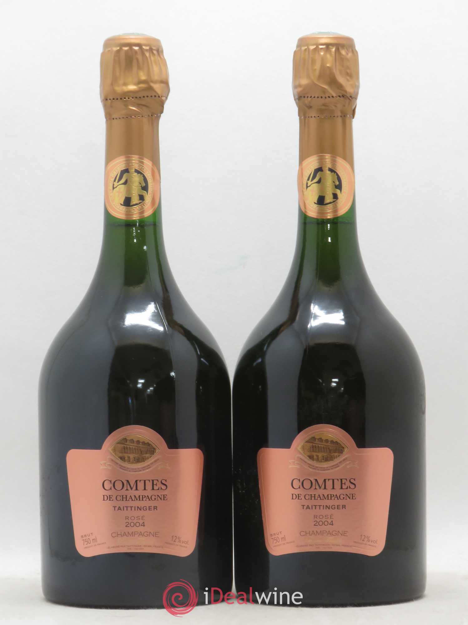 Comtes de Champagne Rosé Grand Cru Brut Taittinger 2004 - Lot de 2 bouteilles - 0