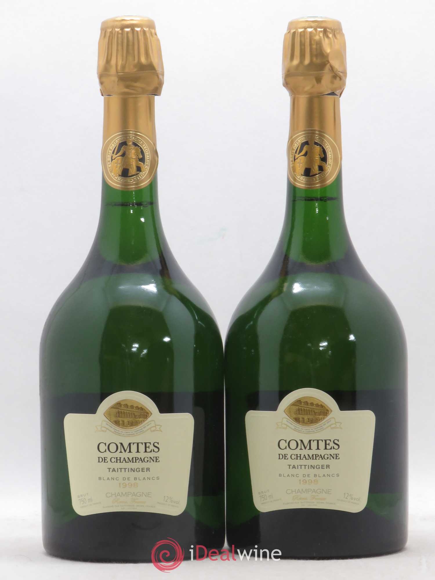 Comtes de Champagne Taittinger 1998 - Lot de 2 bouteilles - 0