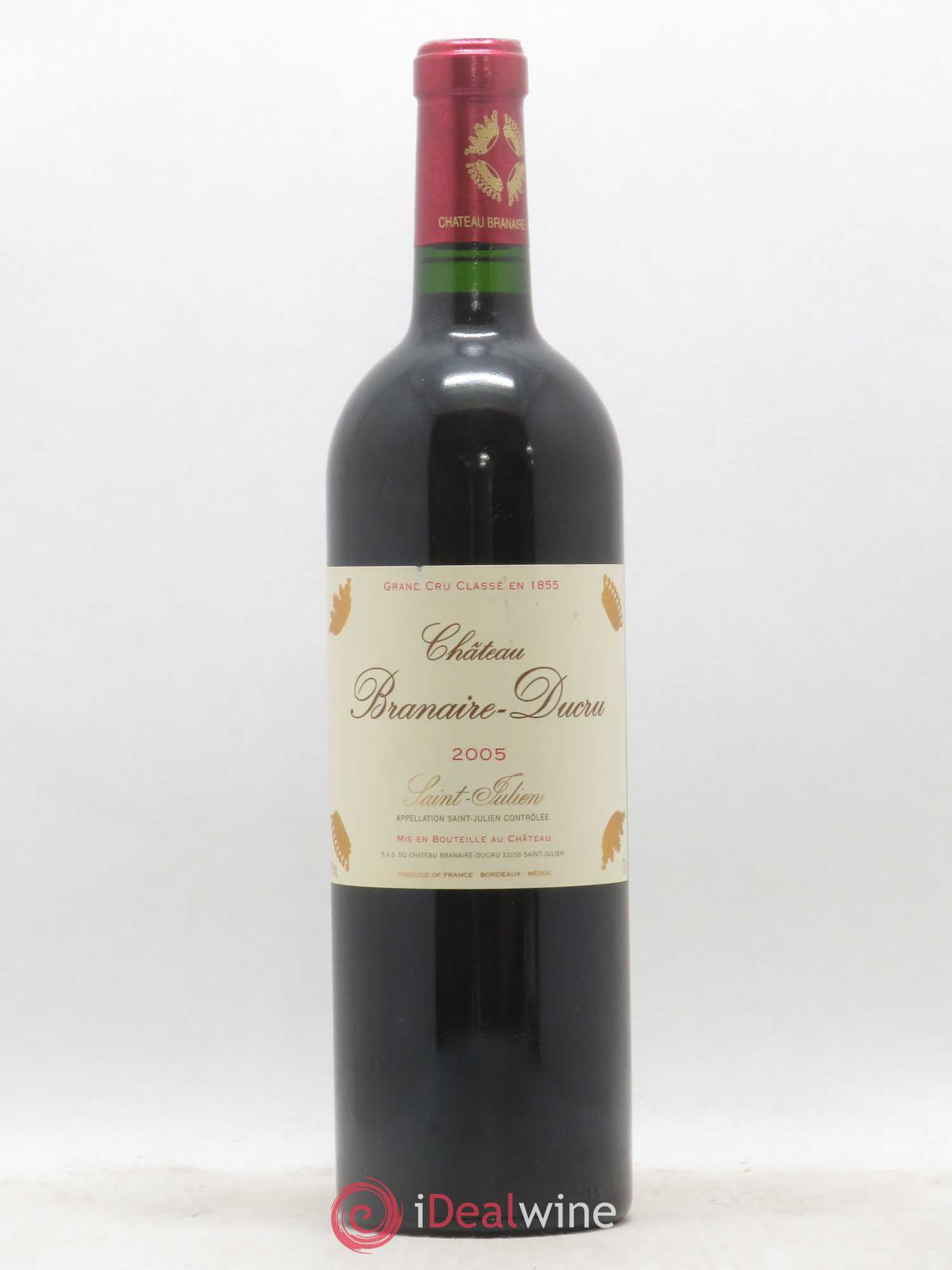 Château Branaire Ducru 4ème Grand Cru Classé 2005 - Lot de 1 bouteille - 0