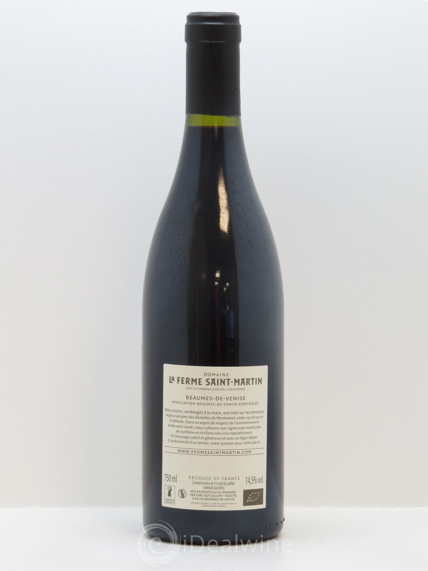 Beaumes-de-Venise Saint-Martin La Ferme Saint-Martin (Domaine) 2014 - Lot de 1 bouteille - 1