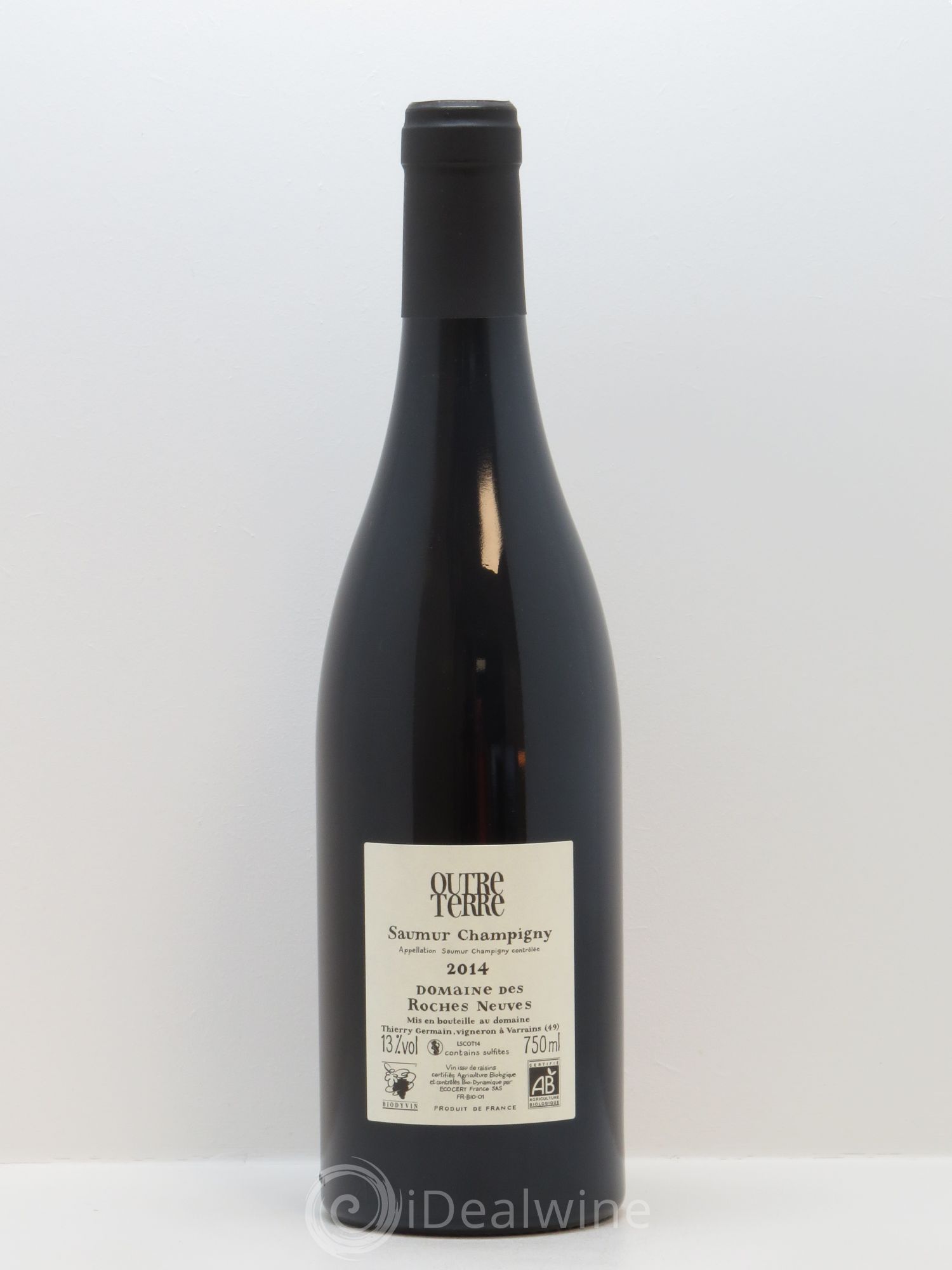 Saumur-Champigny Outre Terre Domaine des Roches Neuves - Thierry Germain 2014 - Lot de 1 bouteille - 1
