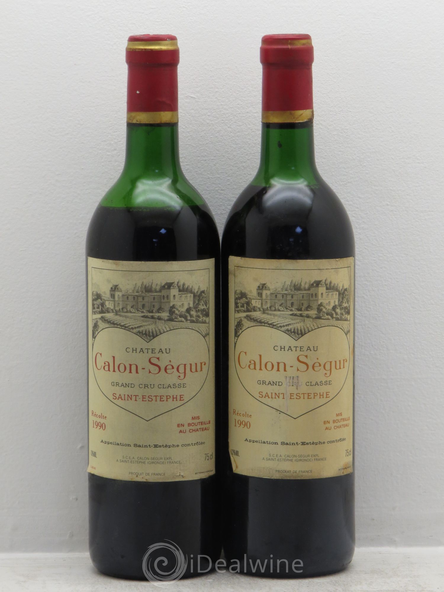 Château Calon Ségur 3ème Grand Cru Classé 1990 - Lot de 2 bouteilles - 0