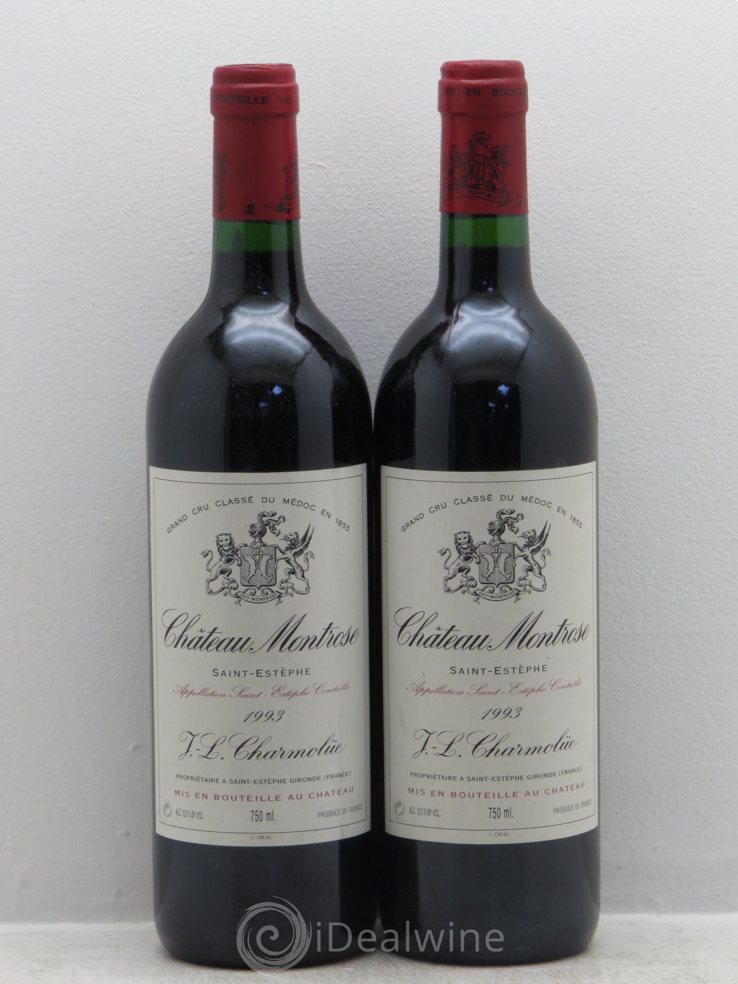 Château Montrose 2ème Grand Cru Classé 1993 - Lot de 2 bouteilles - 0