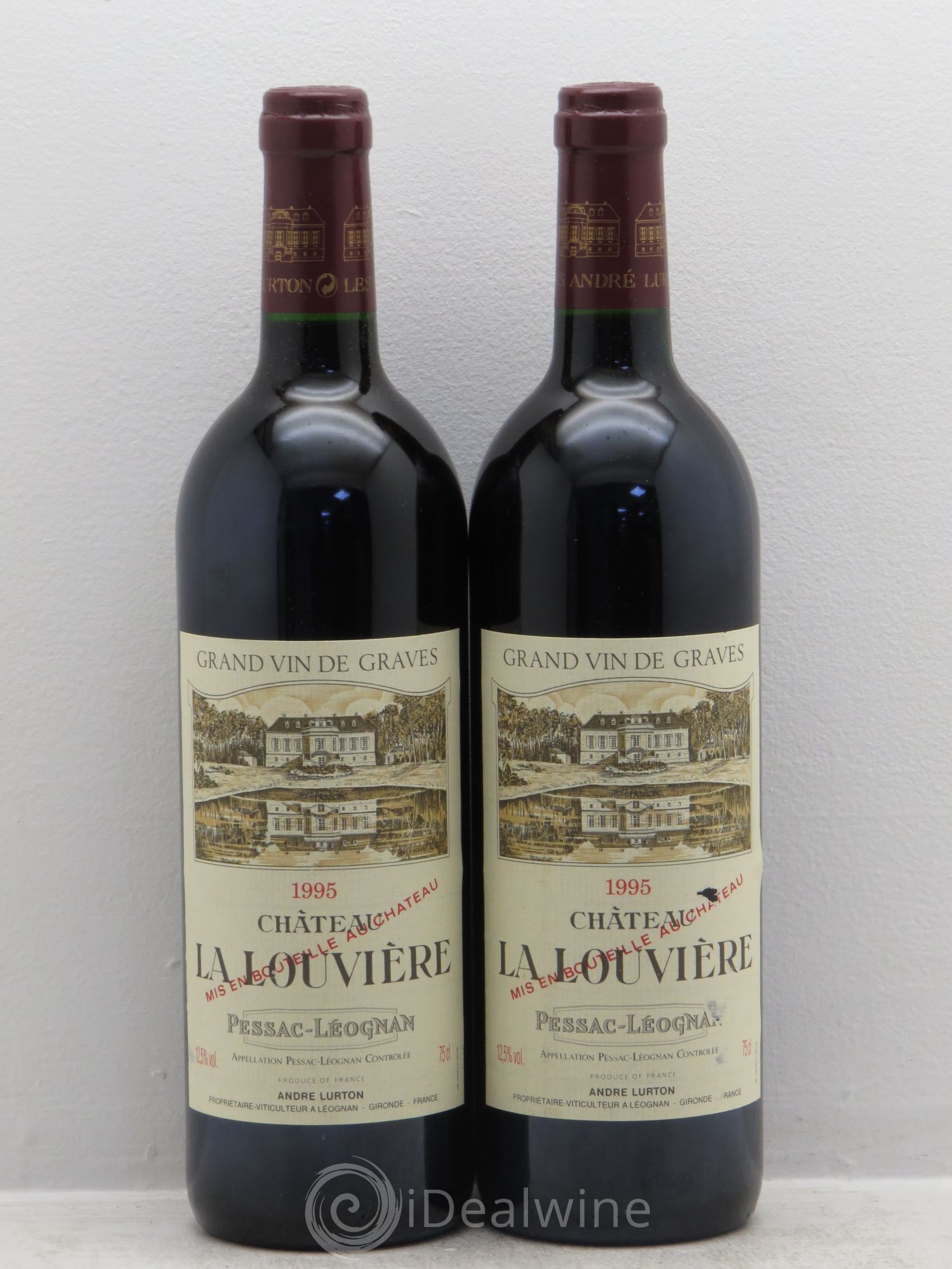 Château la Louvière 1995 - Lot de 2 bouteilles - 0