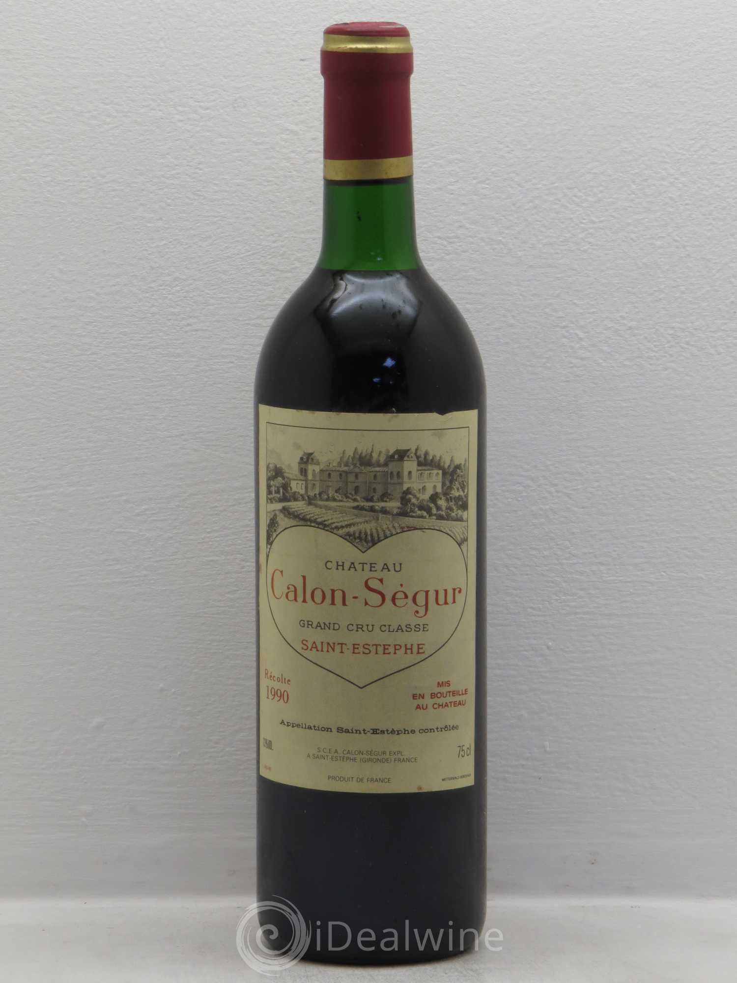 Château Calon Ségur 3ème Grand Cru Classé 1990 - Lot de 1 bouteille - 0
